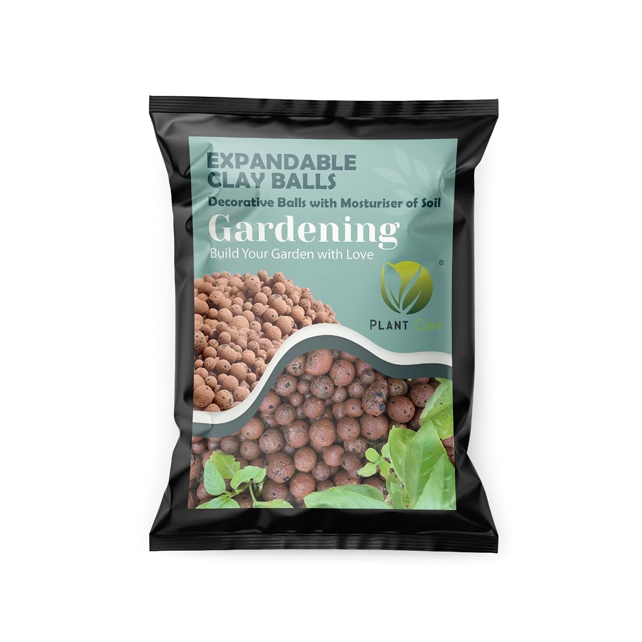 The Original Clay Balls for Plants Hydronts, Lightweight Expanded Clay Aggregates (LECA) for Aeroponics, and Aquaponics, Aquaculture Plant Light Garden (500 gram 2 Liter)