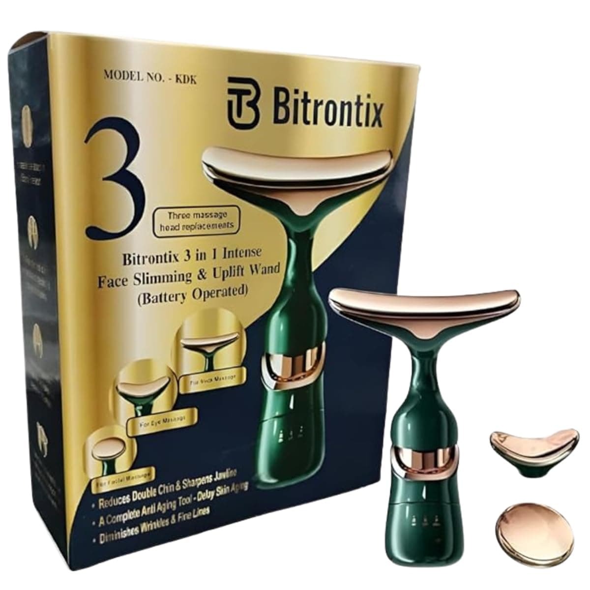 BITRONTIX™ 3 IN 1 INTENSE FACE SLIMMING & UPLIFT WAND (BATTERY OPERATED)
