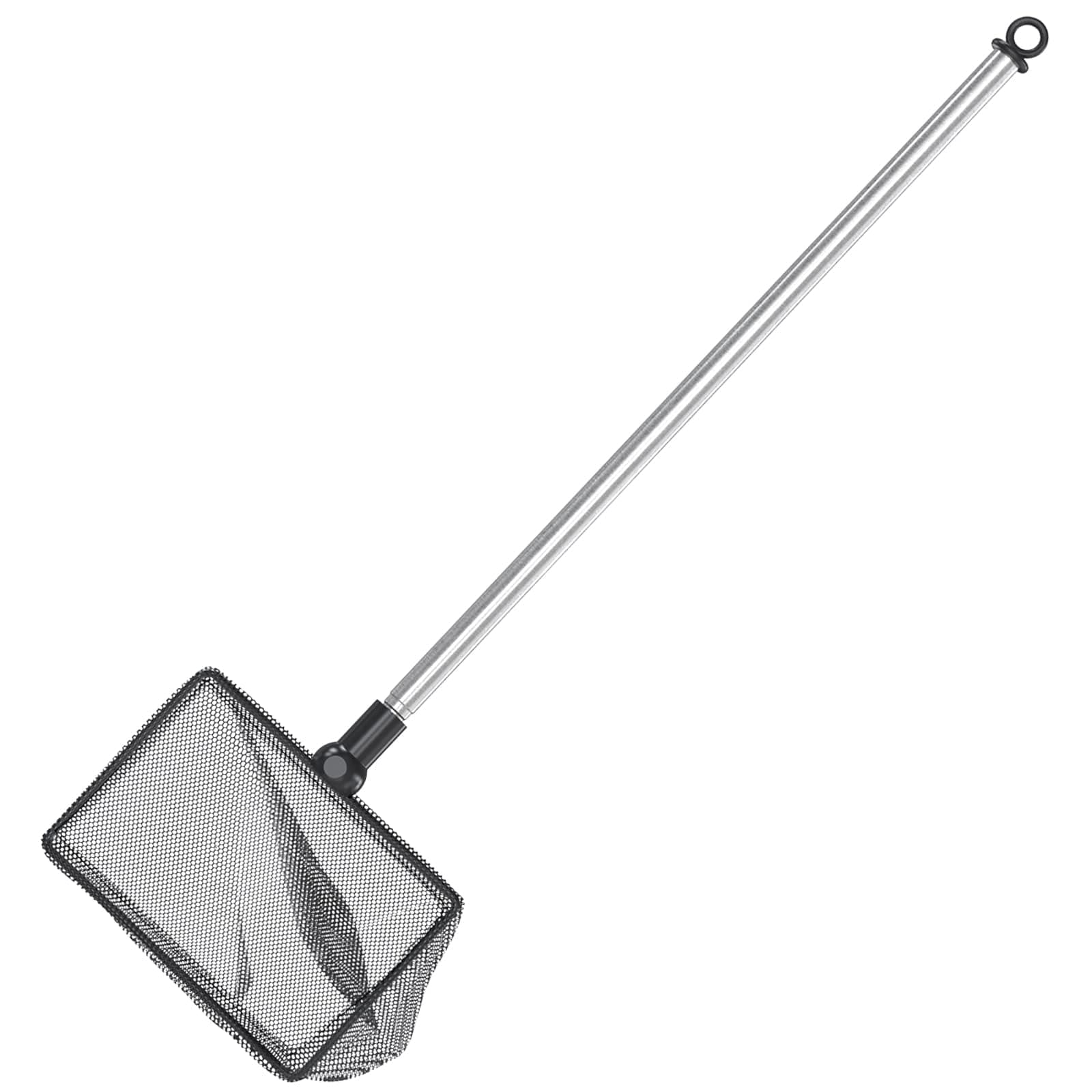 Pawfly 4 Inch Small Aquarium Fish Net with Extendable 9-24" Long Handle for Betta Fish Tank