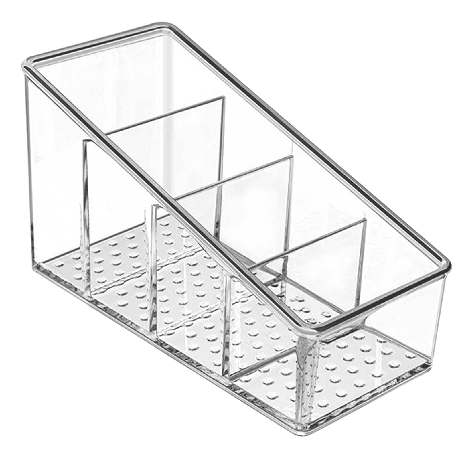 MaxGear Remote Control Holder Clear TV Remote control Storage Organizer Small Plastic Caddy for Home, 1 Pack