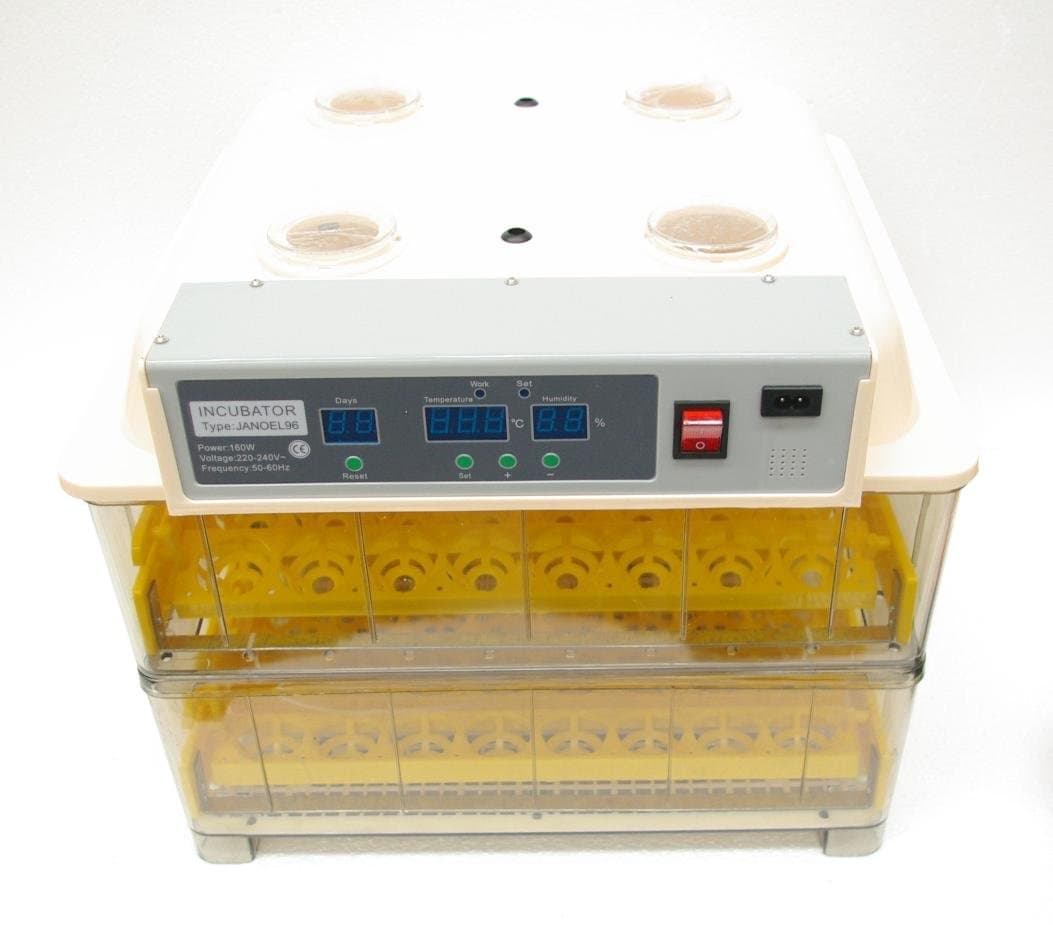 Janoel 96 Fully Automatic 96 Egg Turner Incubator Poultry Harcher for Birds , Chicken, Duck, Quail etc And Reptile Incubator Poultry Hatcher