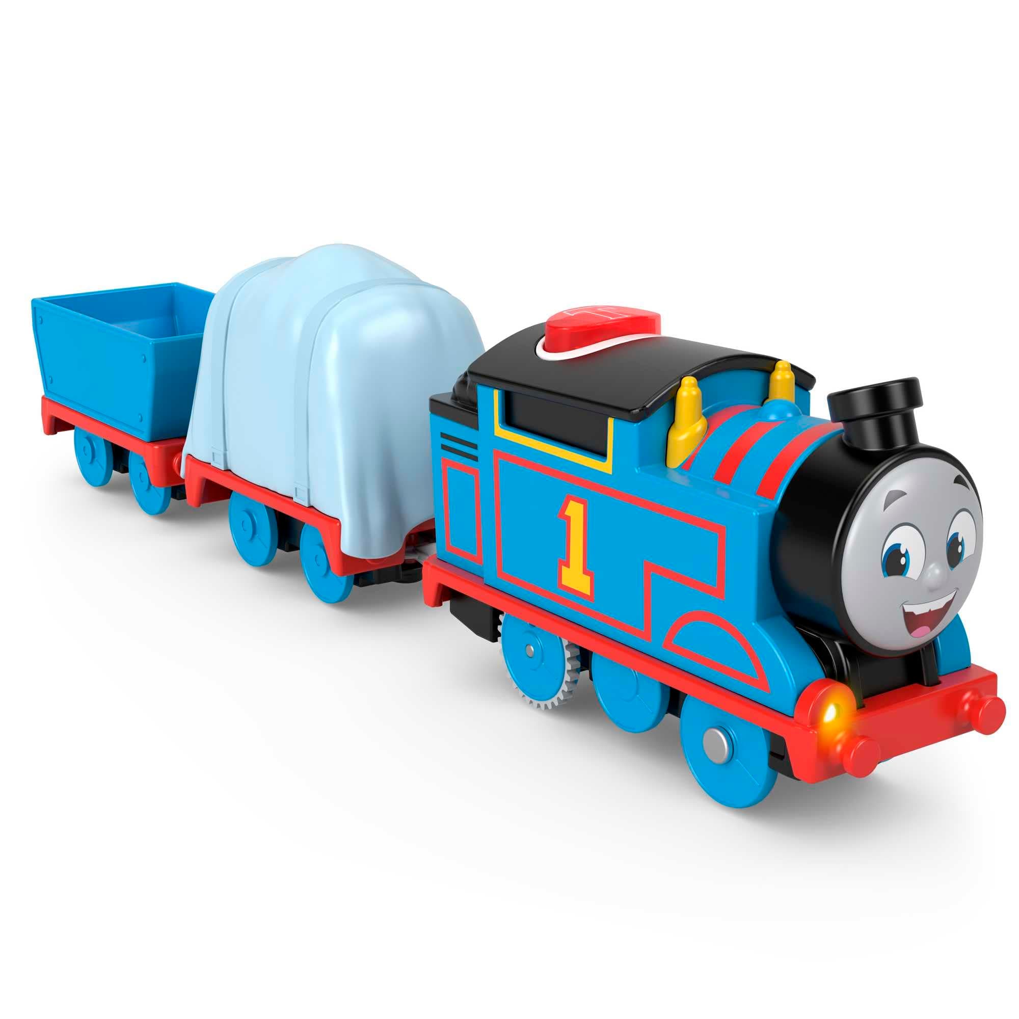 Thomas & Friends Motorized Toy Train Talking Thomas Engine with Sounds Phrases & Cargo for Kids Ages 3+ Years, UK English Version, HWH17