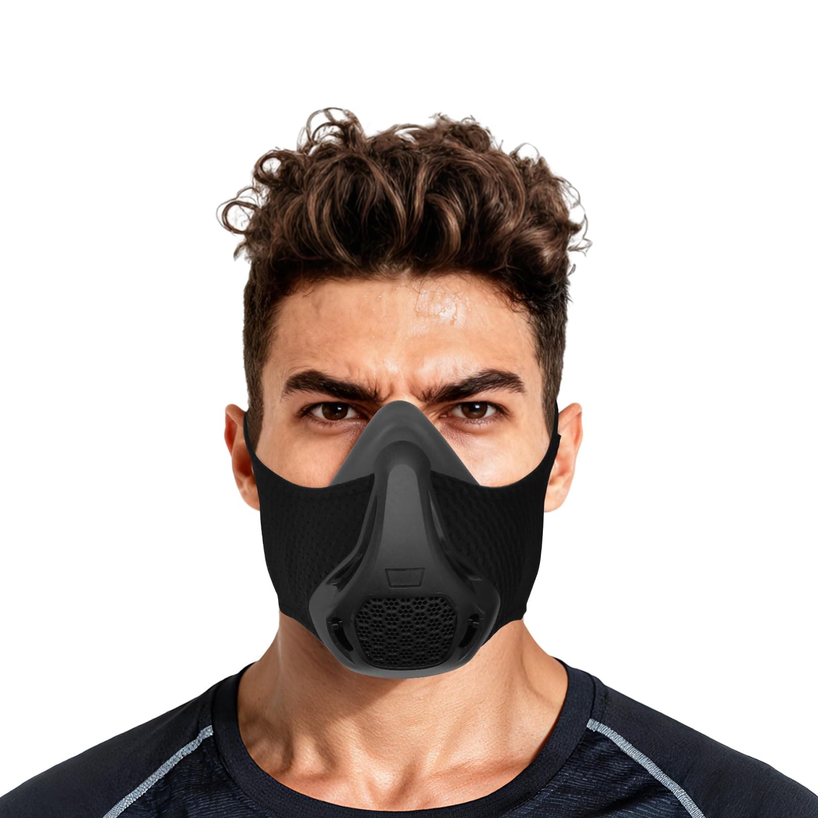 High Altitude Mask Training Men to Improve Lung Capacity, Workout Training Face Masks to Upgrade Endurance, For All Sport: Running, Cardio, Cycling, Elevation, GYM, HIIT, 24 Level Breathing Resistance