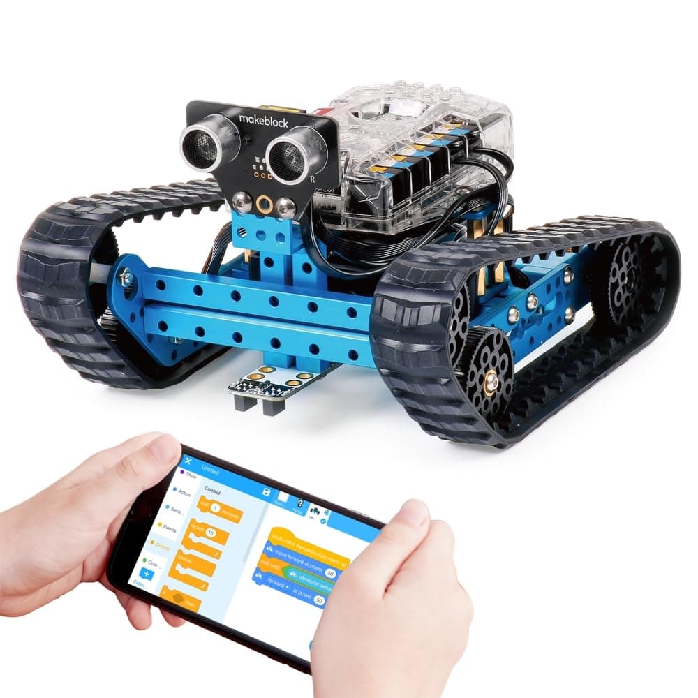 Makeblock mBot Ranger Programmable Tank Robot 3 in 1, Remote Control Educational Robot Compatible Scratch/Arduino C Toy Stem for 10ans+