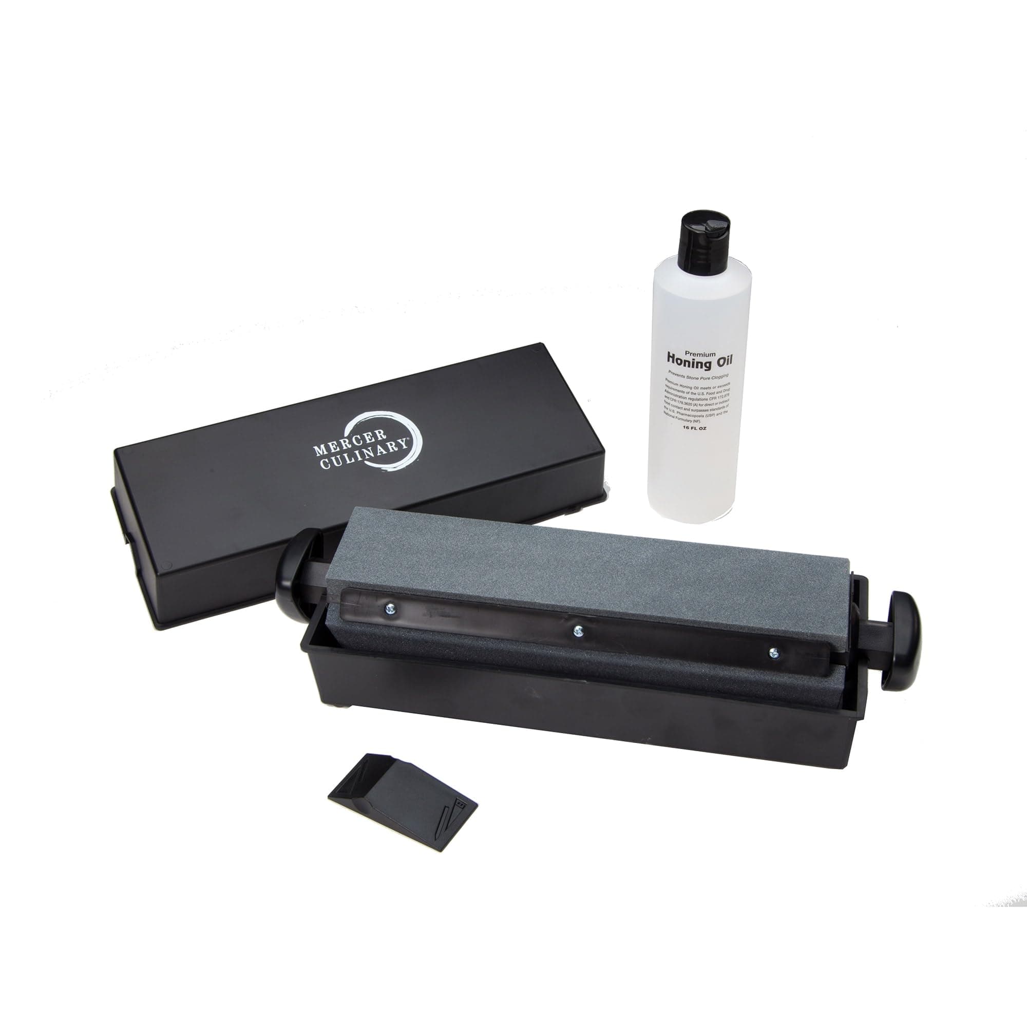 Mercer Tool Corp. M15930 3 Stone Sharpening System, Corundum, Black, Light Orange