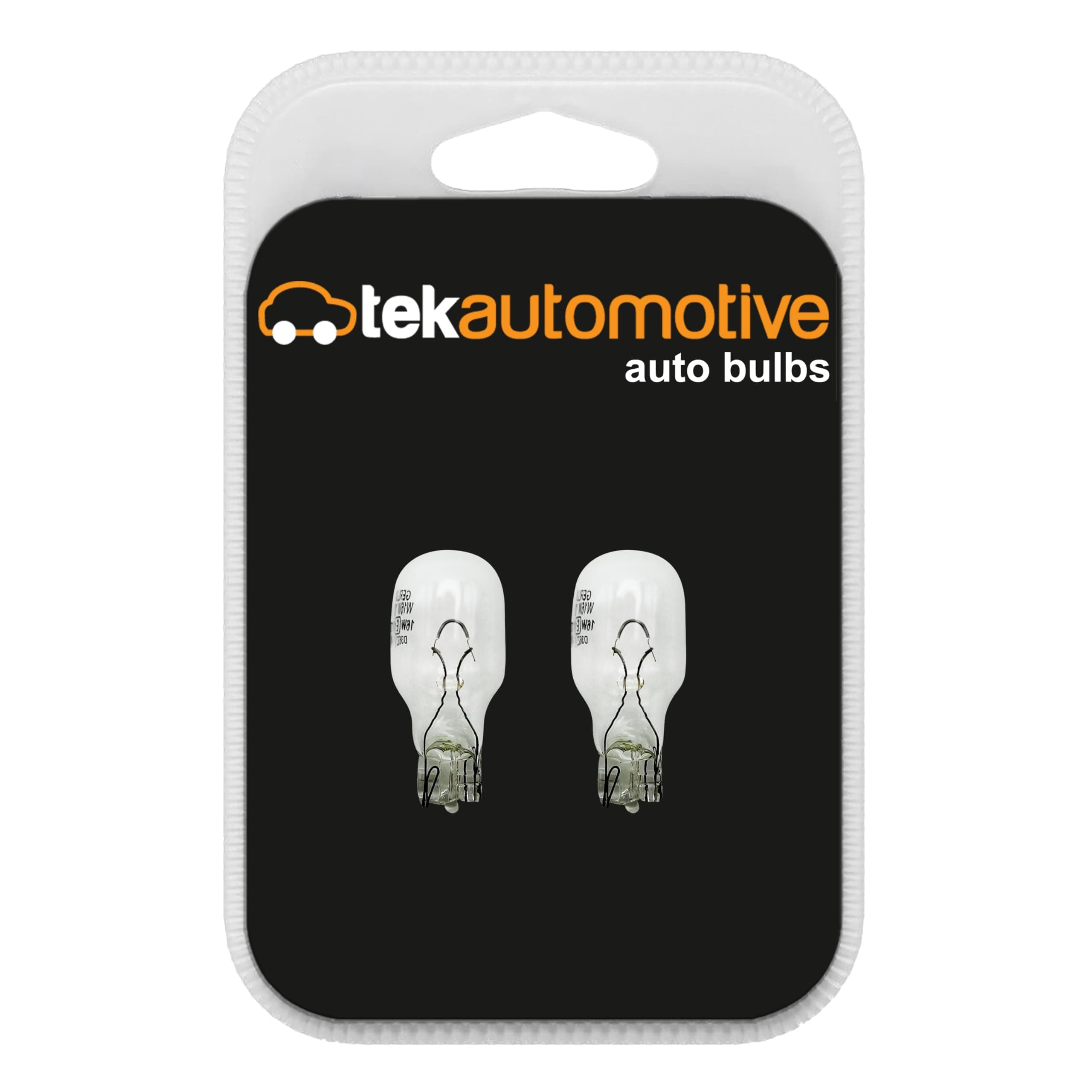 955 W16W Bulbs 12V 16W W2.1x9.5D – High Level Brake, Indicator, Reverse & Rear Fog Light, 921 921B Capless, E-Marked, Twin Pack