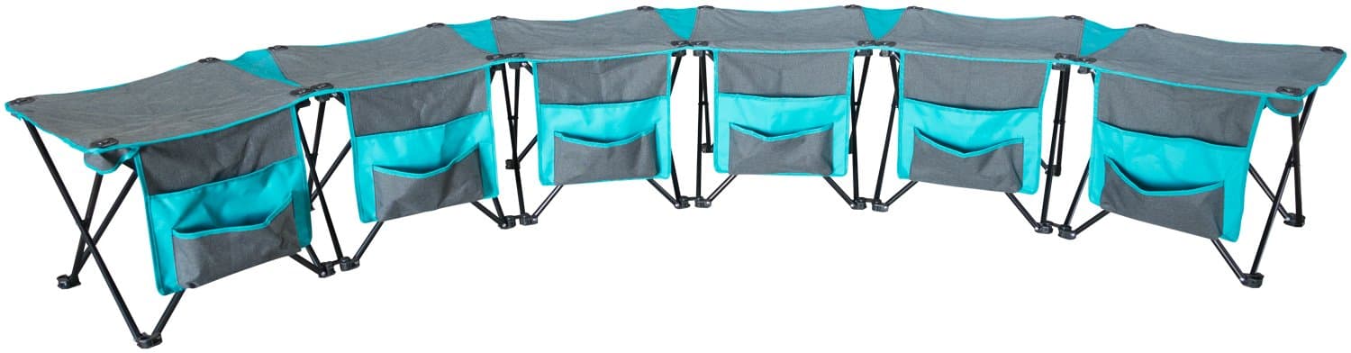 Creative Outdoor Distributor Curved Folding Bench (6 Person)