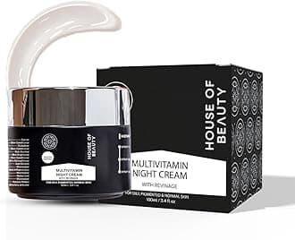 HOUSE OF BEAUTY Multivitamin Nourish Night Face Cream with Revinage For Skin Glow, Winkles & Fine Lines, Suitable For Dry, Normal & Sensitive Skin Types |Natural retinol (100 ml) Pack of 1