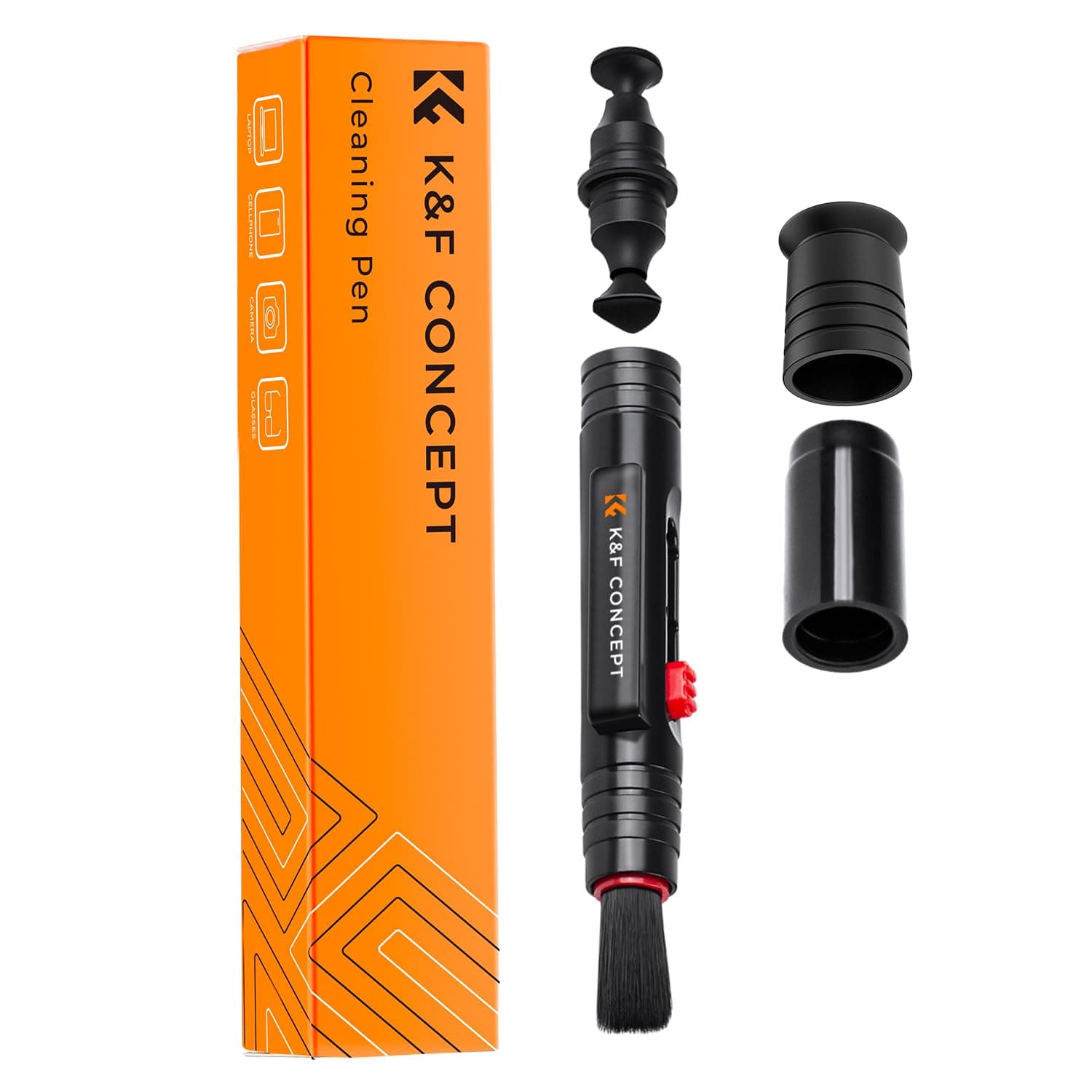 Lens Cleaning Pen, Two-in-One Function with Cleaning Brushes & Carbon Tips, Suitable for Camera Lens and Filter Cleaning