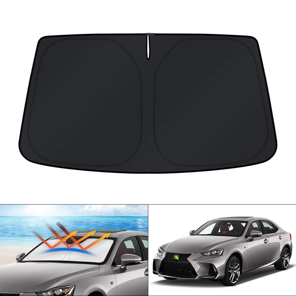 KUST Custom Fit Windshield Sun Shade for 2014-2020 Lexus is Sedan Window Shade Foldable Sun Visor Protector Blocks UV Rays Keep Your Car Cooler (NOT for Lexus RX, ES)