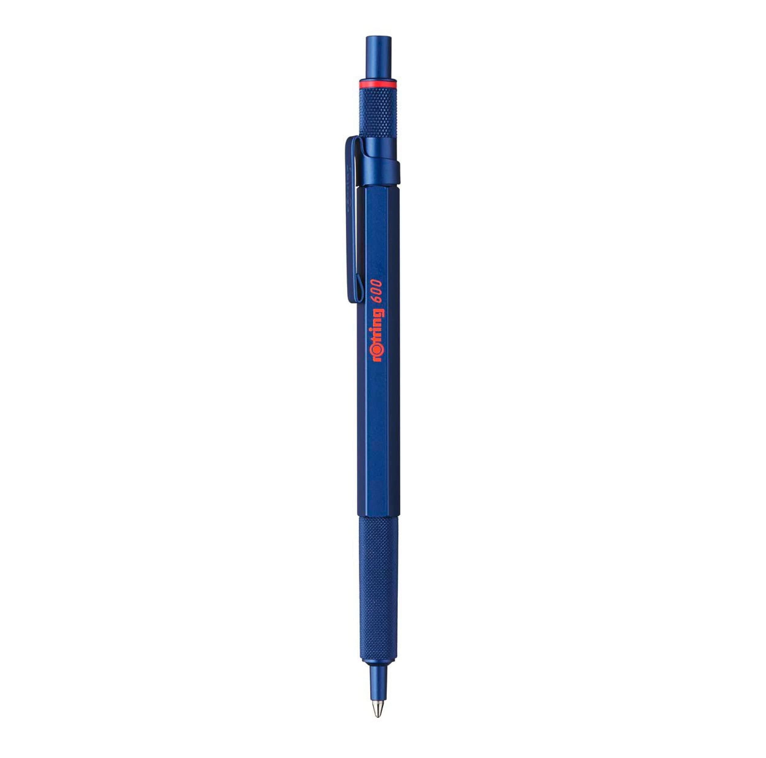 600 Ballpoint Pen Medium Point Black Ink Blue Barrel Refillable