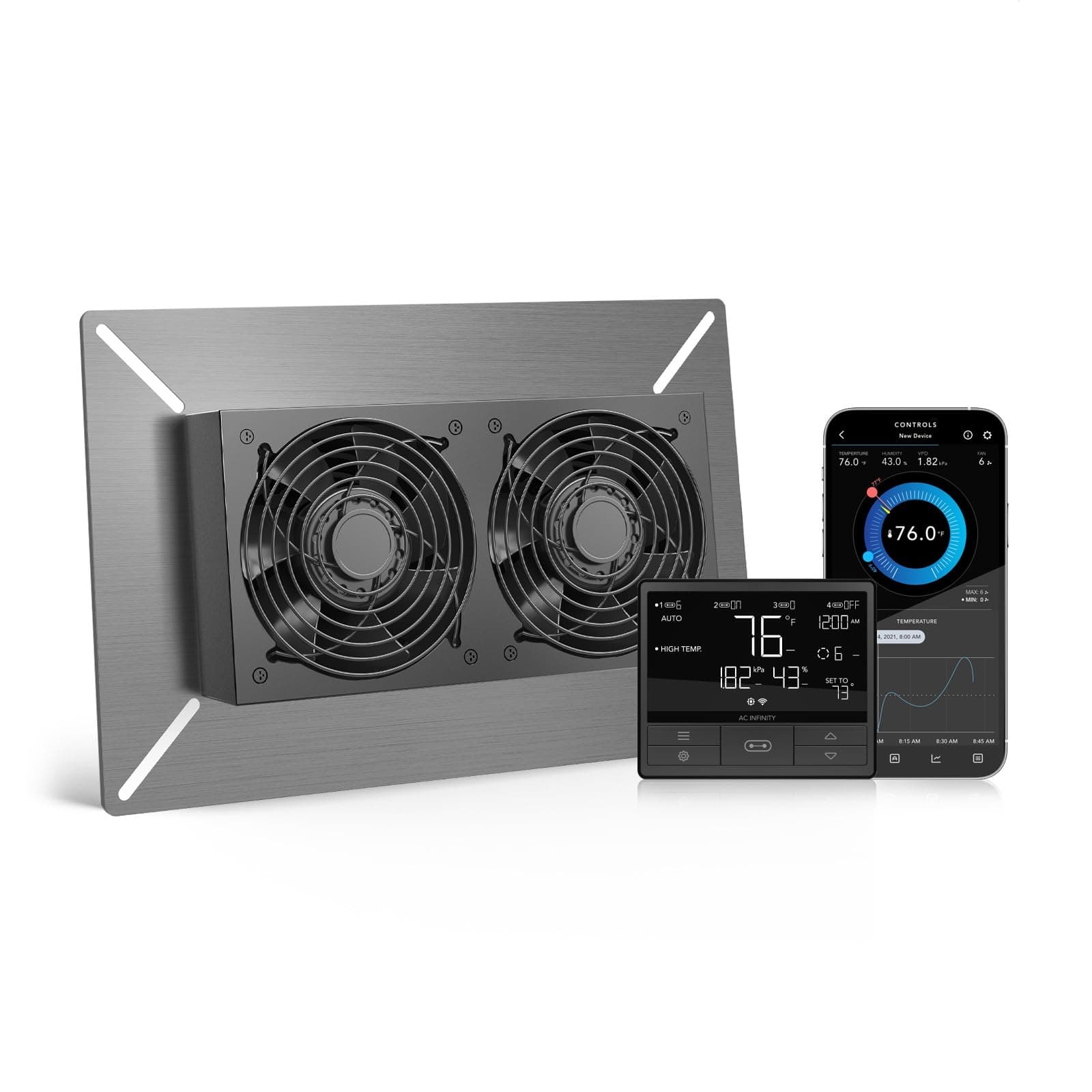 AC Infinity AIRTITAN T7 Ventilator Fan with Temperature Humidity Controller