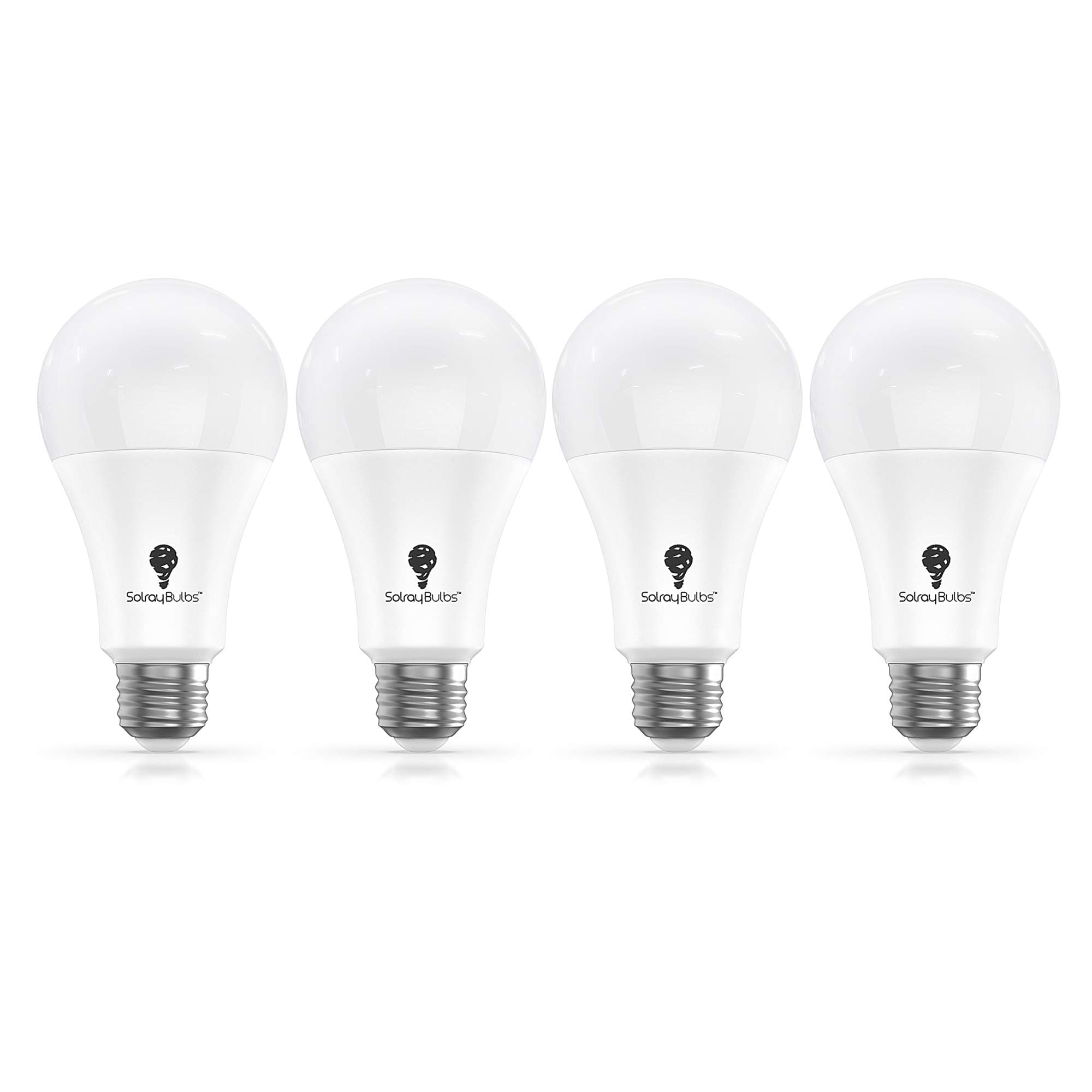 High Efficient A21 LED Light Bulb (4-Pack) 100 Watt Equivalent 14-Watt Energy Saver - 1521 Lumens - 3000K Warm White - UL Listed - Mercury Free E26 Medium Screw No Flicker 22 Year Life Span
