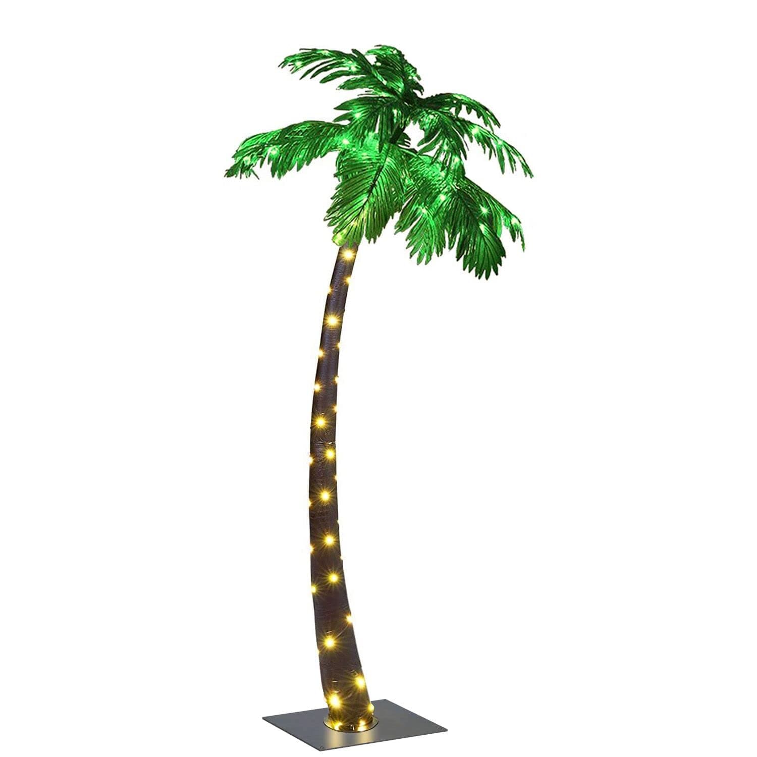 LIGHTSHARE Lighted Palm Tree, Small, Green, 5-Feet (ZLS5FT)