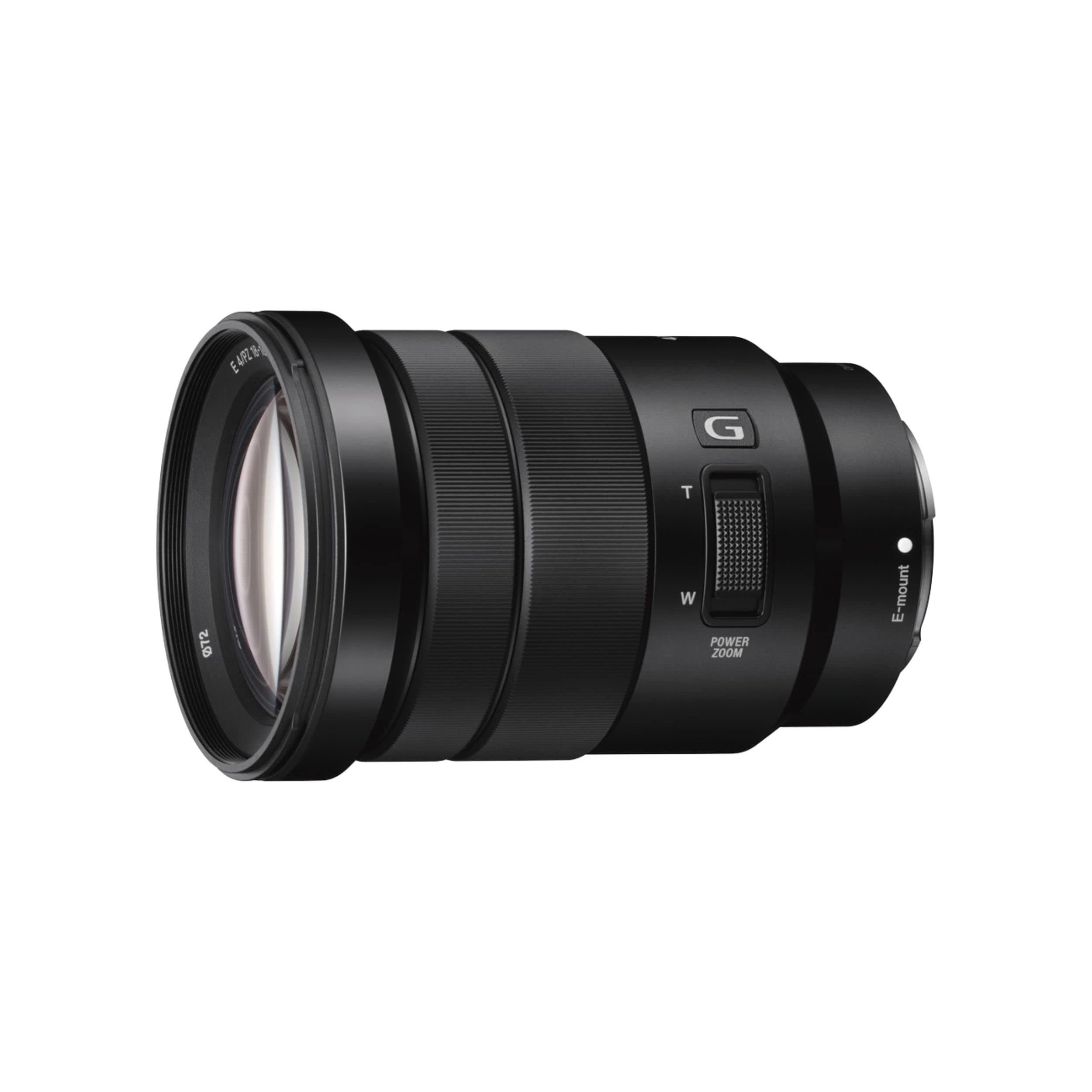 Sony E Mount E PZ 18-105mm F4 G OSS APS-C Lens (SELP18105G) | Power Zoom | for Videography & Photography, Black