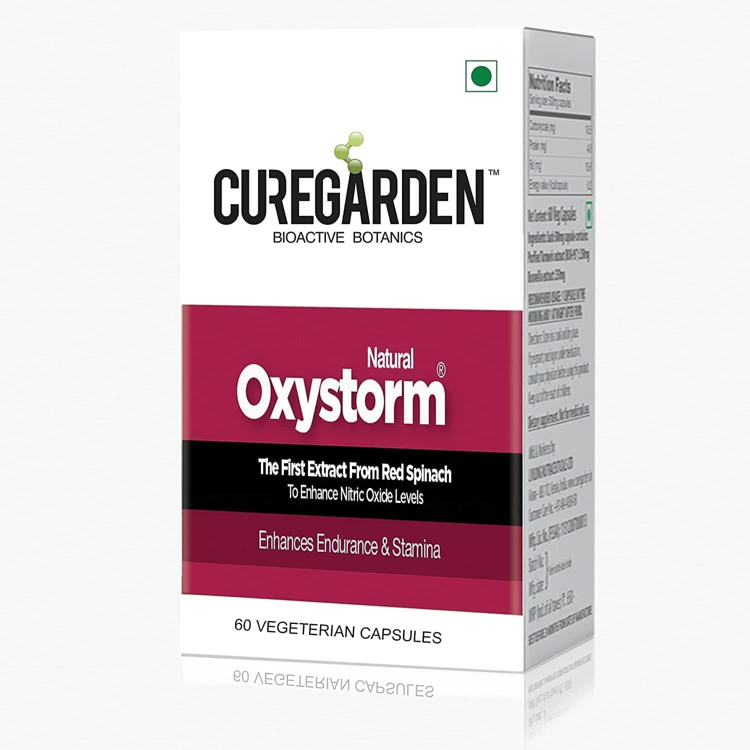 blabCuregarden Oxystorm Natural Endurance Enhancer with Powers from Red Spinach (Amaranthus)| Boosts Blood Circulation, Improves Cardiovascular Functions