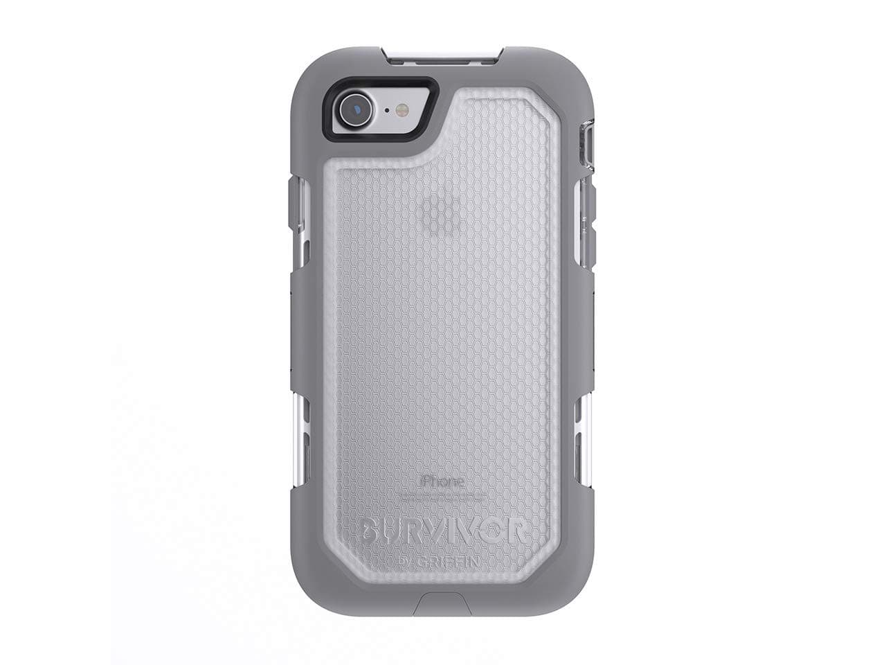 Griffin GB42784 Survivor Summit Rugged Protective Case for Apple iPhone 7 - White/Light Grey/Clear