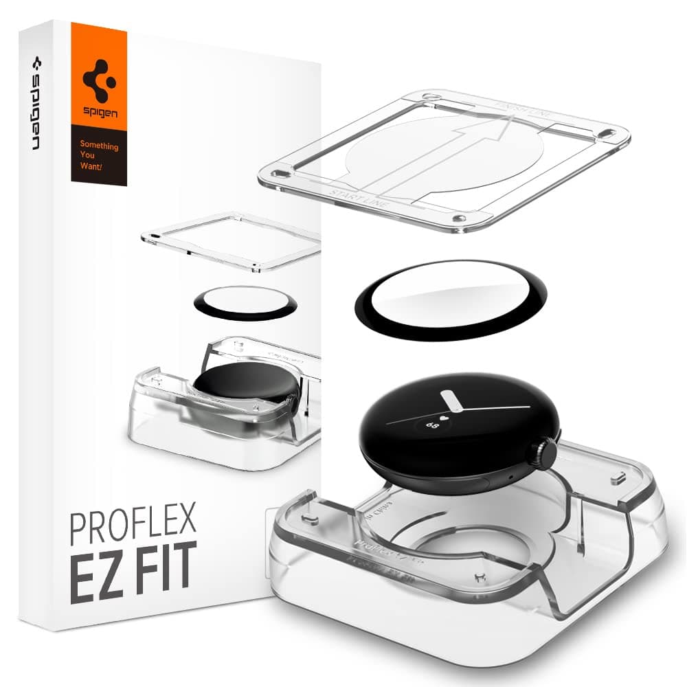 Spigen ProFlex EZ Fit Screen Protector Guard for Pixel Watch - 2 Pack