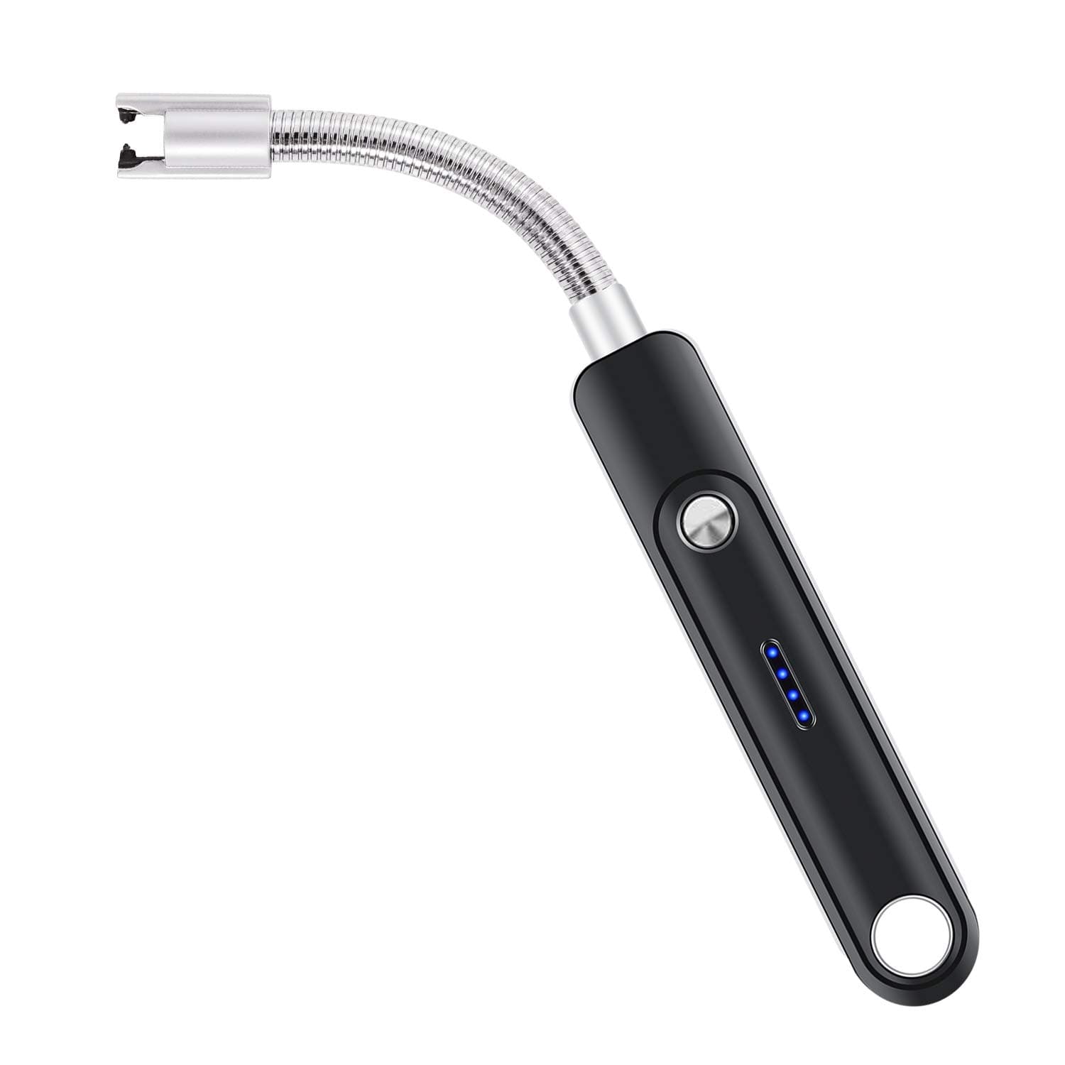 AngLink Lighter, Upgraded Candle Lighter Electric Arc Lighter USB Lighter Flameless Windproof Plasma Lighter with LED Battery Display, Longer Flexible Neck for Barbecue Cigarette Candle