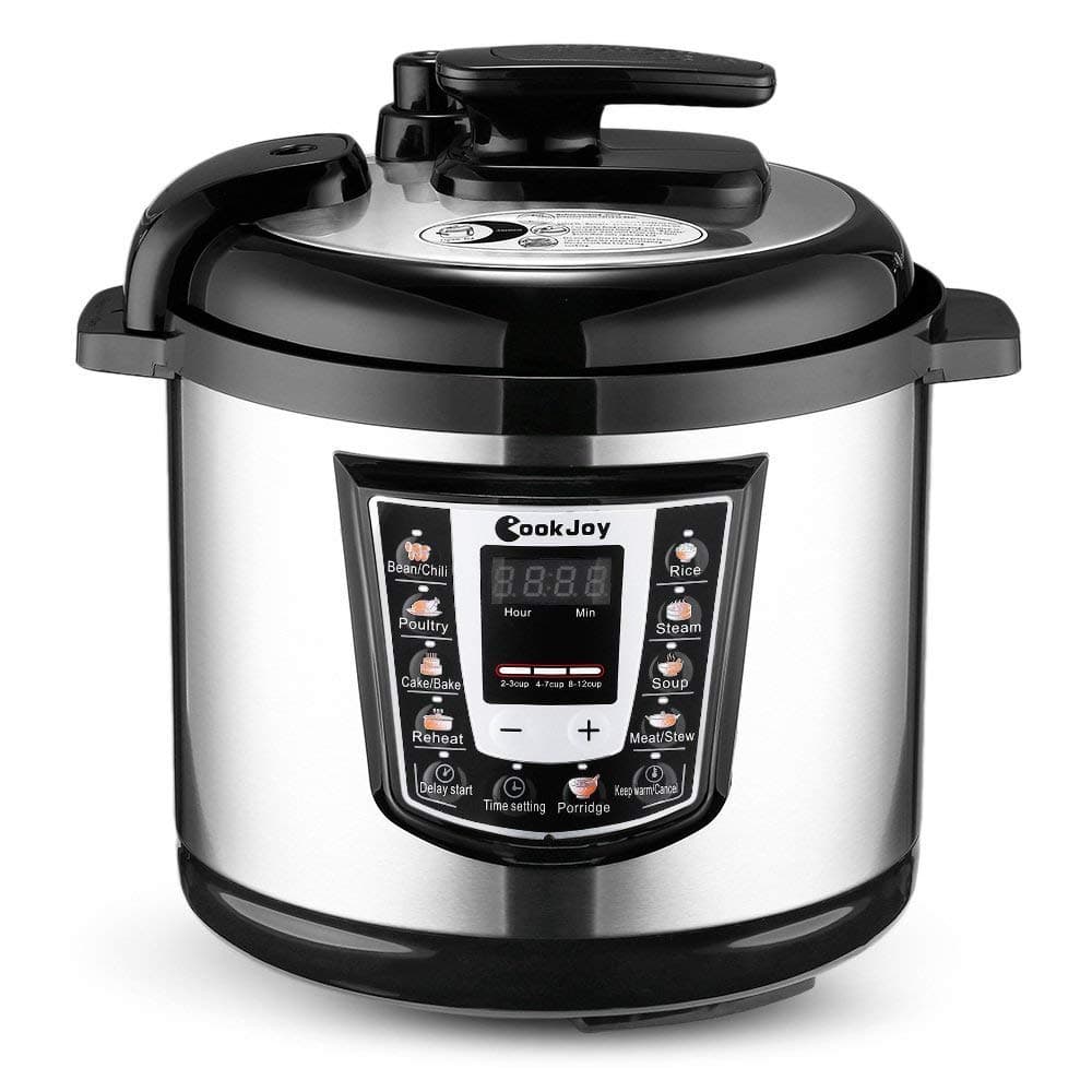 Multifunction Electric Pressure Cooker 6 Litre 8-in-1 Programmable Multi-Cooker with Stainless Steel Inner Pot