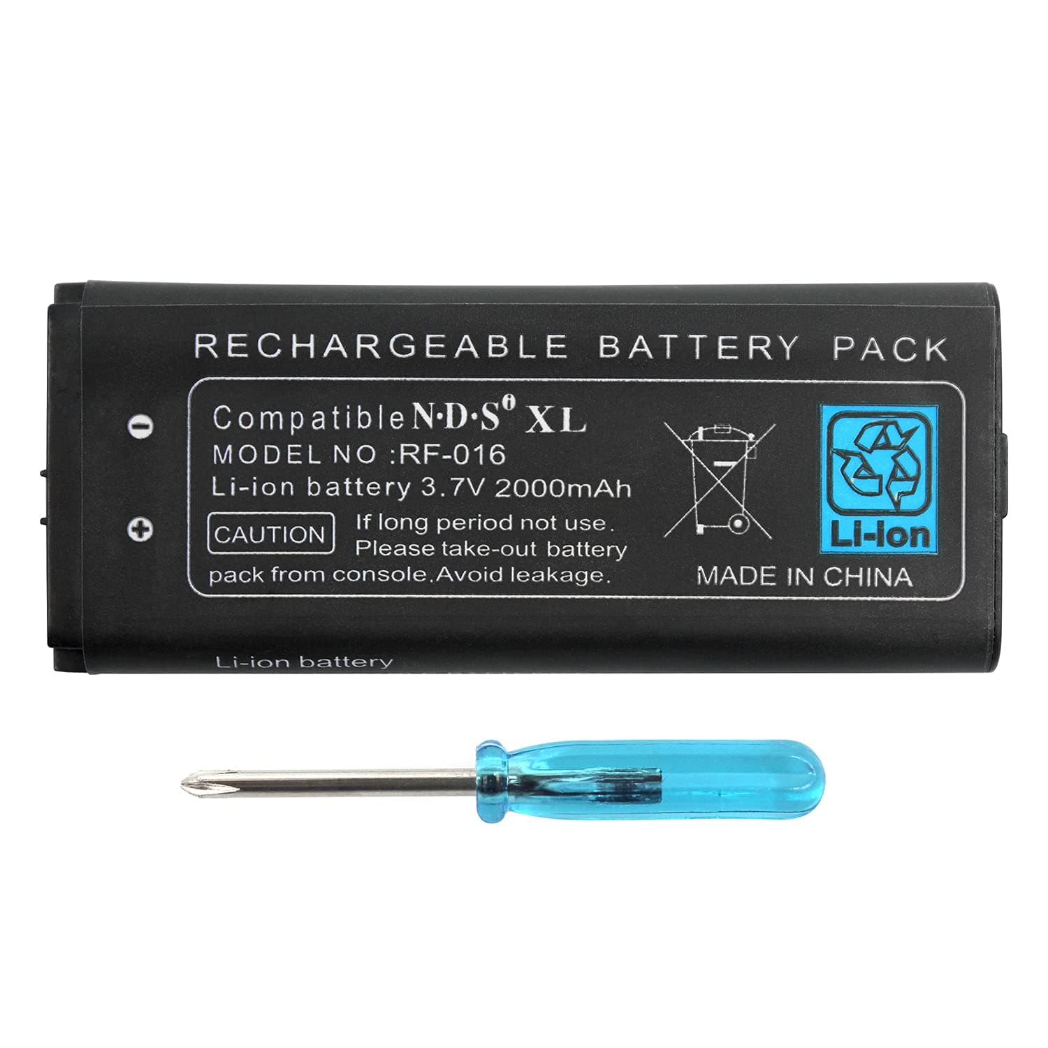 2000mAh Rechargeable Lithium-ion Battery + Tool Pack Kit Compatible for Nintendo NDSiLL NDSiXL