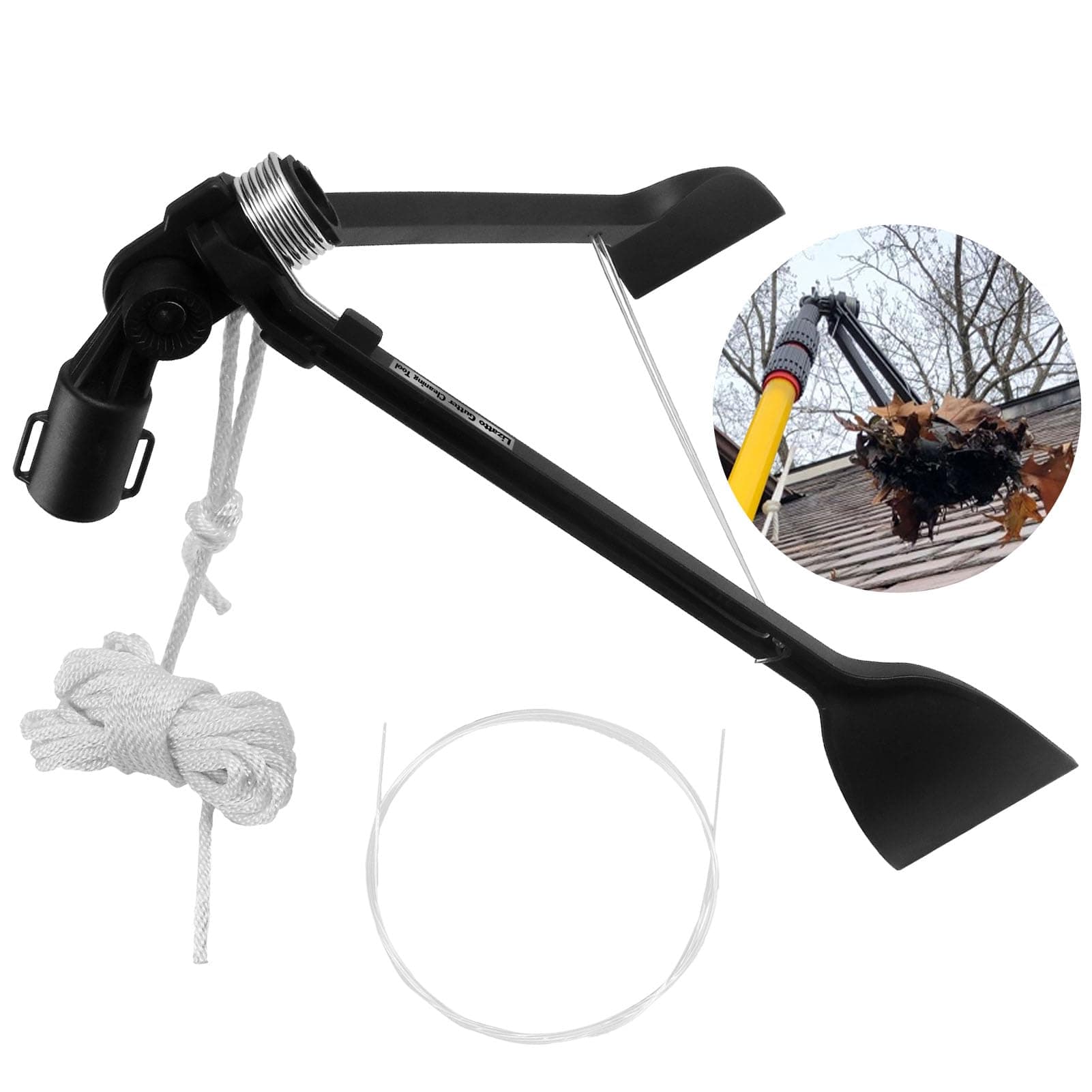 Lizatto Gutter Cleaning Tools, Cleaning Roof Leaf Tools, Leaf Cleaning Tool, Ground Gutter Cleaner, Roof Gutter Cleaning Tool, Gutter Extension Rain Gutter Cleaners from the Ground