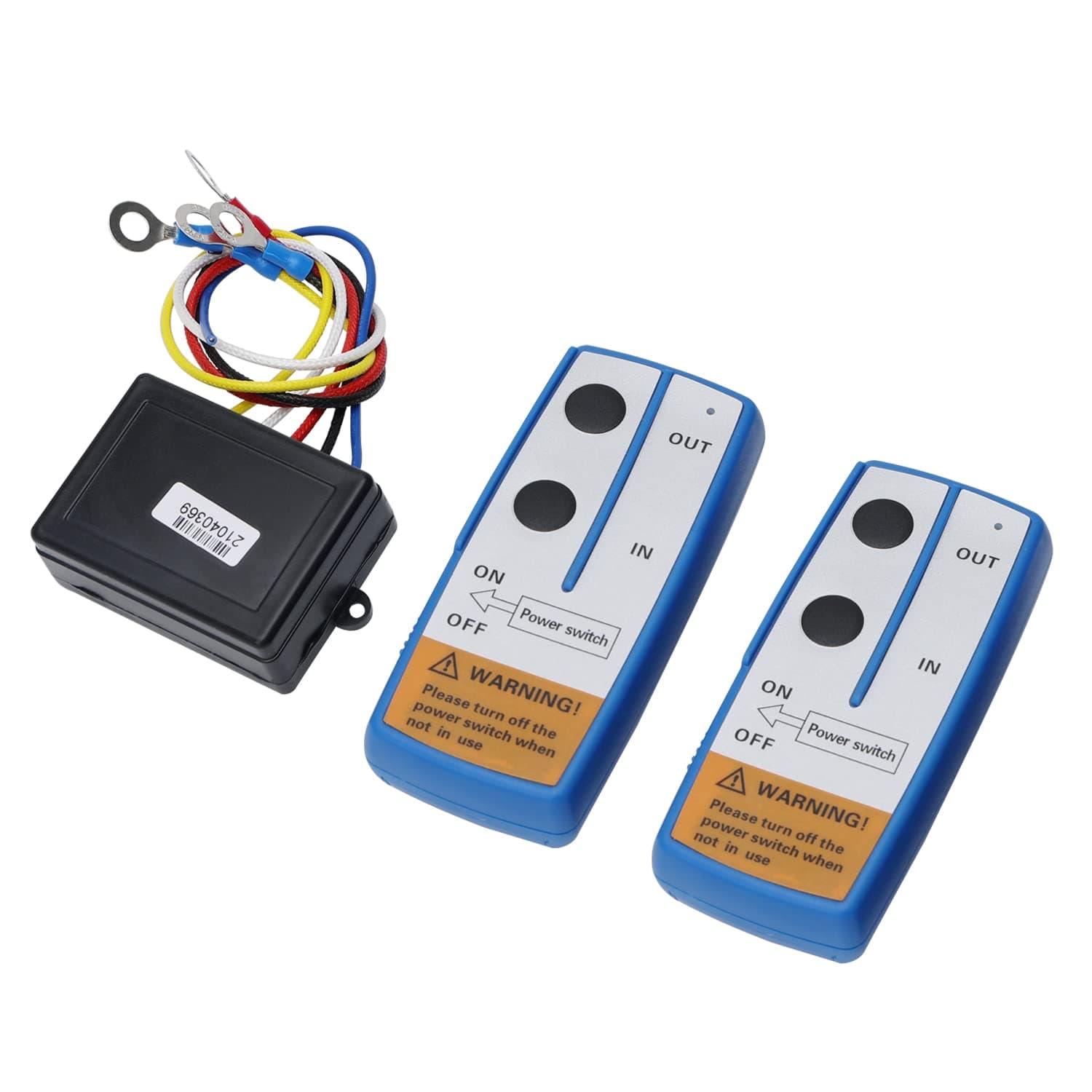 MaySpare Wireless Winch Remote Control Kit 100 Feet Handset Switch Controller 2pcs 12V Recovery Wireless Winch Remote Control for Car Truck Jeep ATV SUV