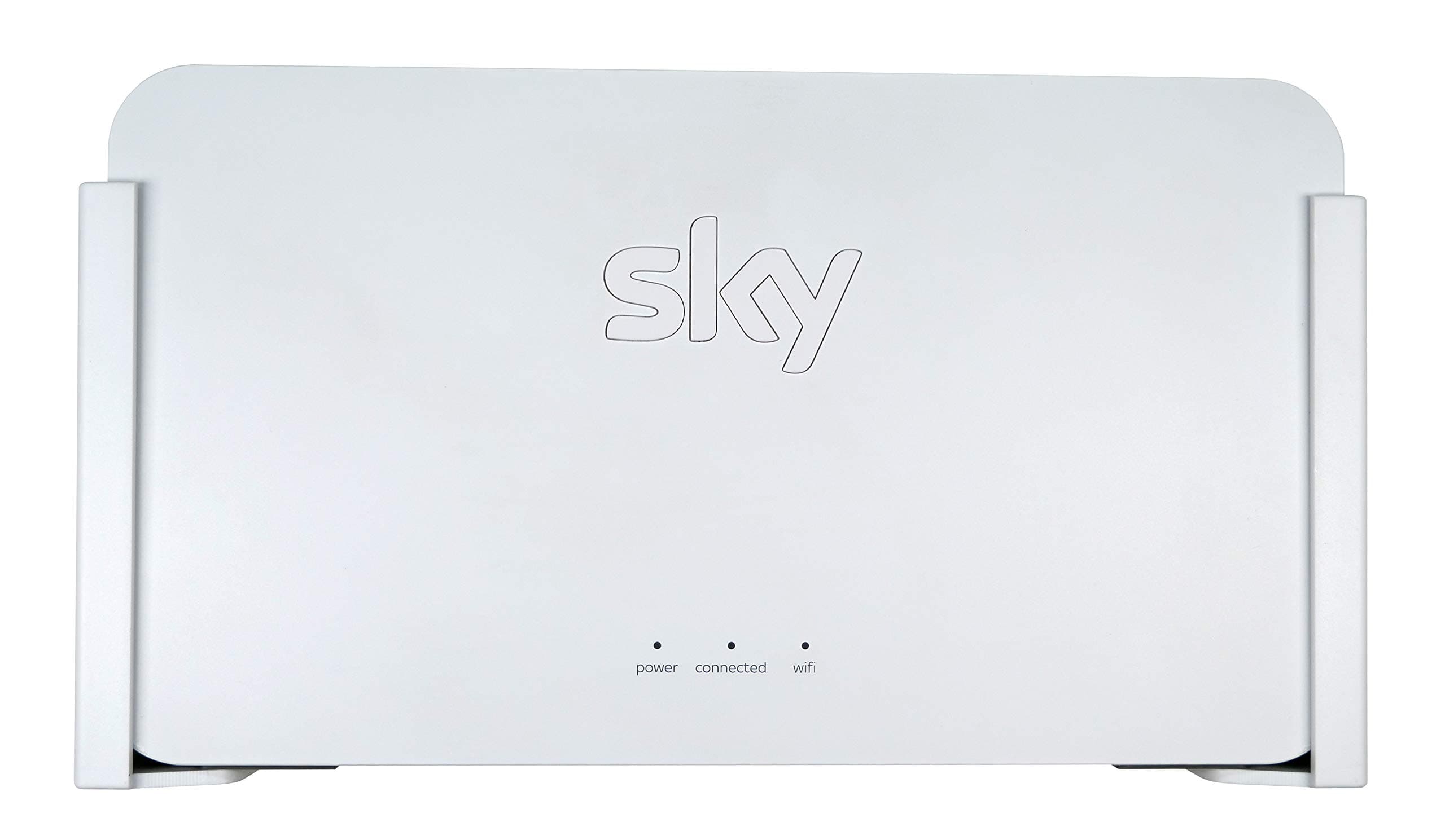 Q-View Latest Sky Q Booster Wall Mount Bracket (White) - Made in the UK - by Q-View (SE210UK, Plastic)