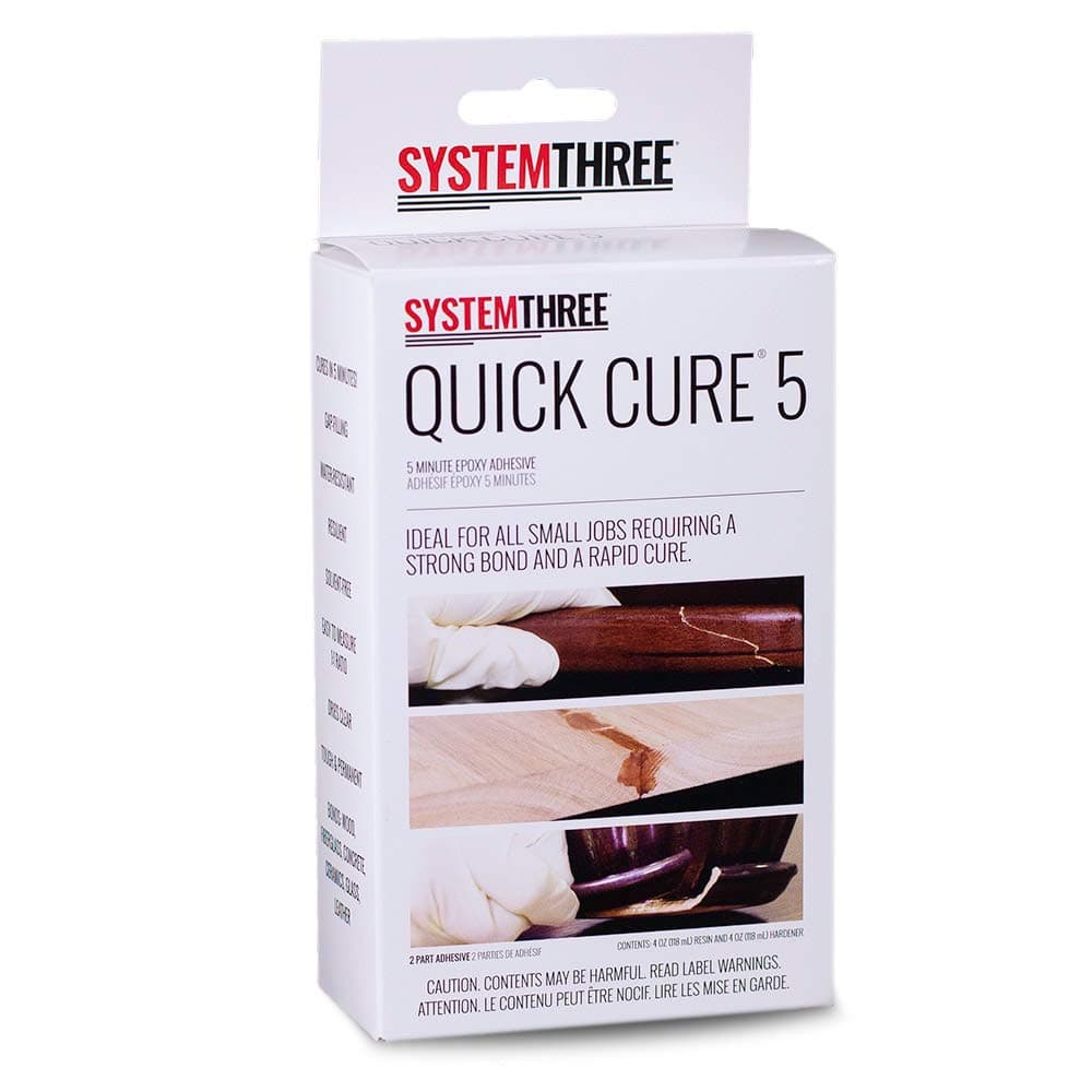 System Three Quick Cure 5 Epoxy Adhesive, 1/2 Pint Kit
