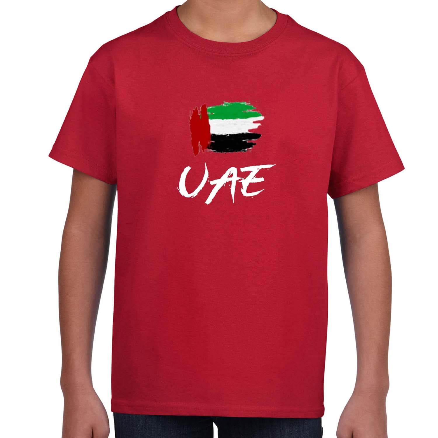 Ay Cabron™ UAE With Painted Flag | UAE Paint Flag | UAE Painted Flag Cotton T-Shirt For Kids