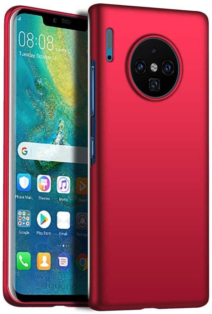 for Huawei Mate 30 Pro Case,Frosted Ultra Thin PC Hard Back Cover for Huawei Mate 30 Pro Smartphone - Red