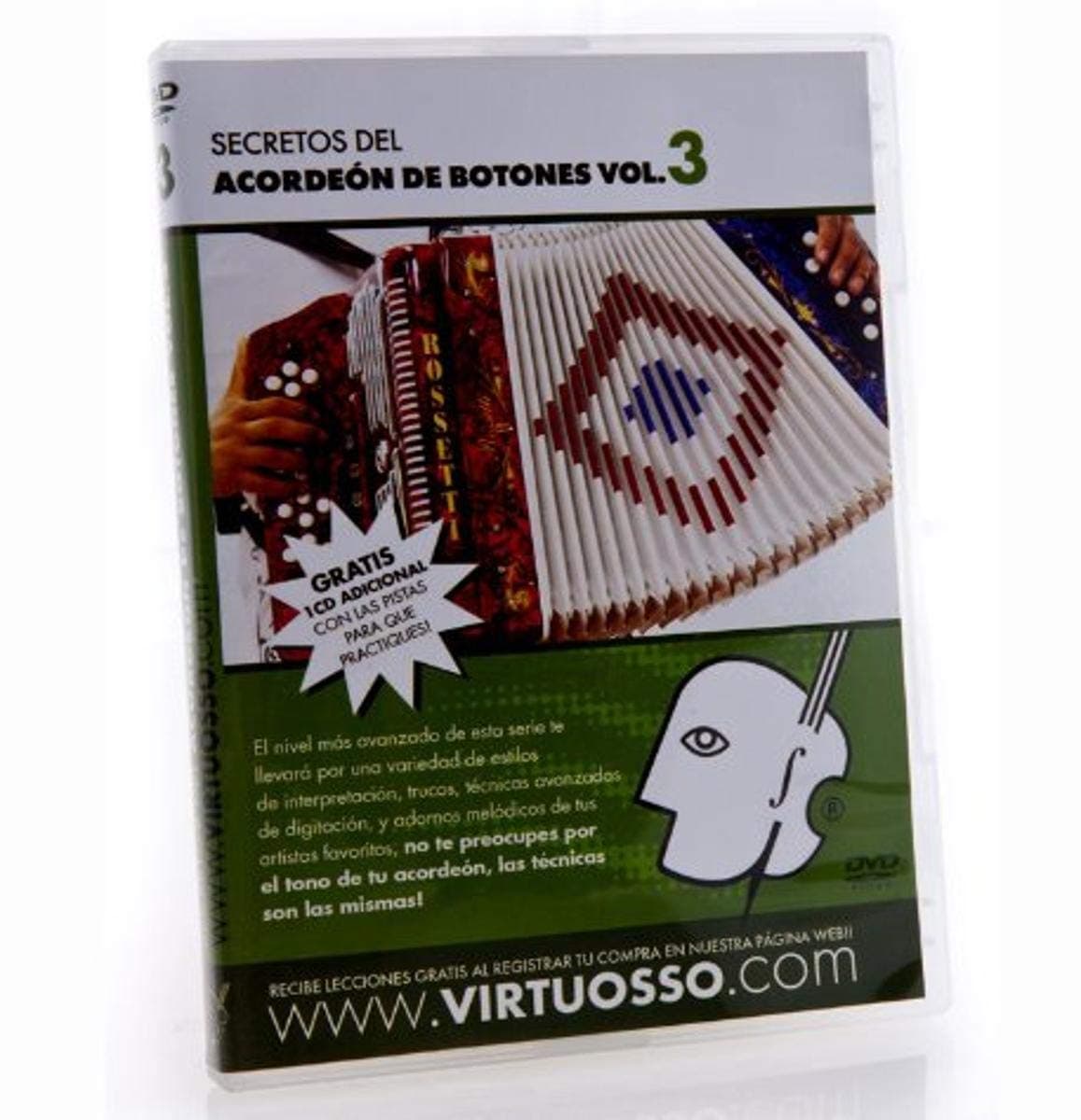Virtuosso AB3 Curso De Acordeon De Botones DVD and CD Vol.3