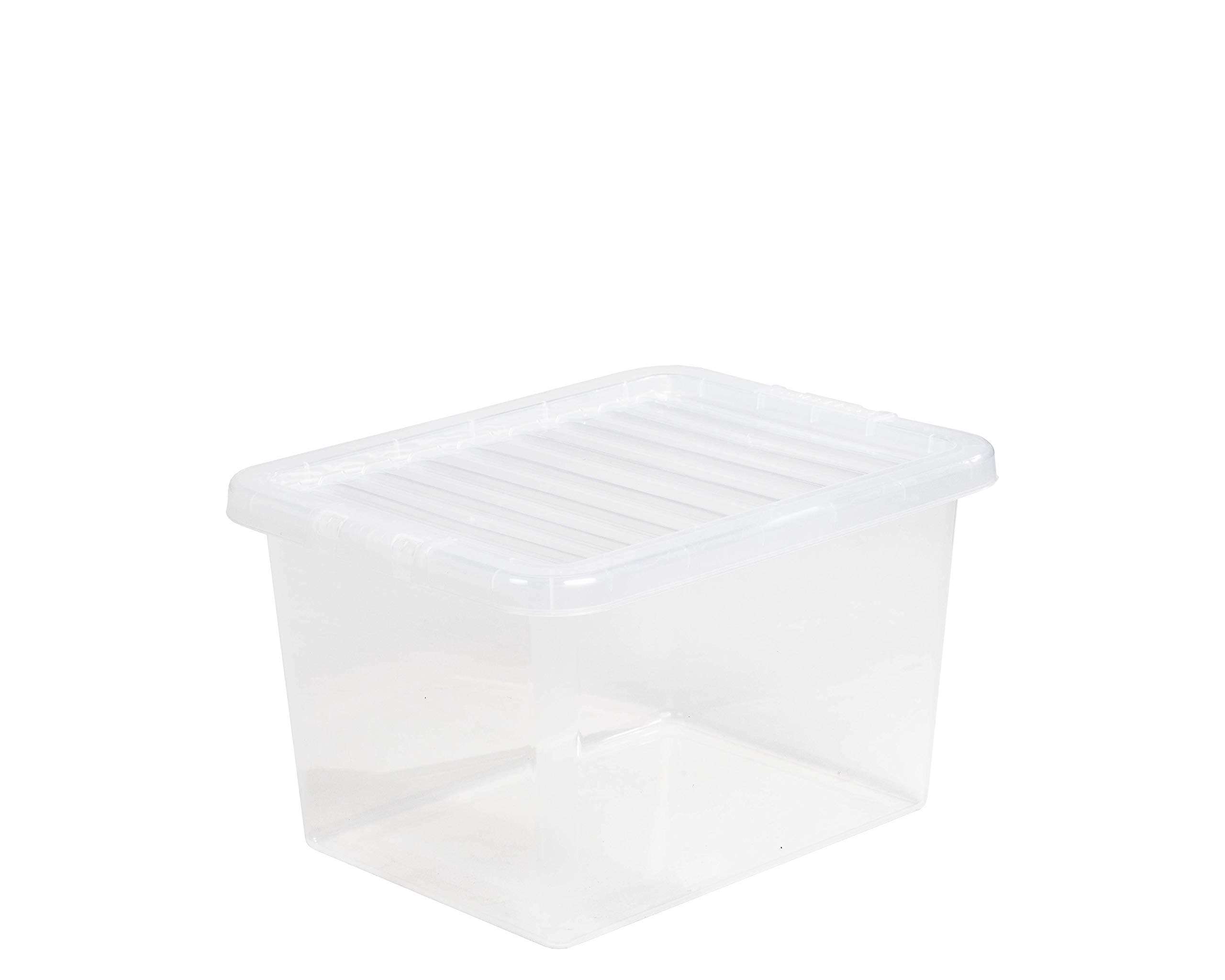 Whatmore Crystal 24 L Box & Lid, Clear
