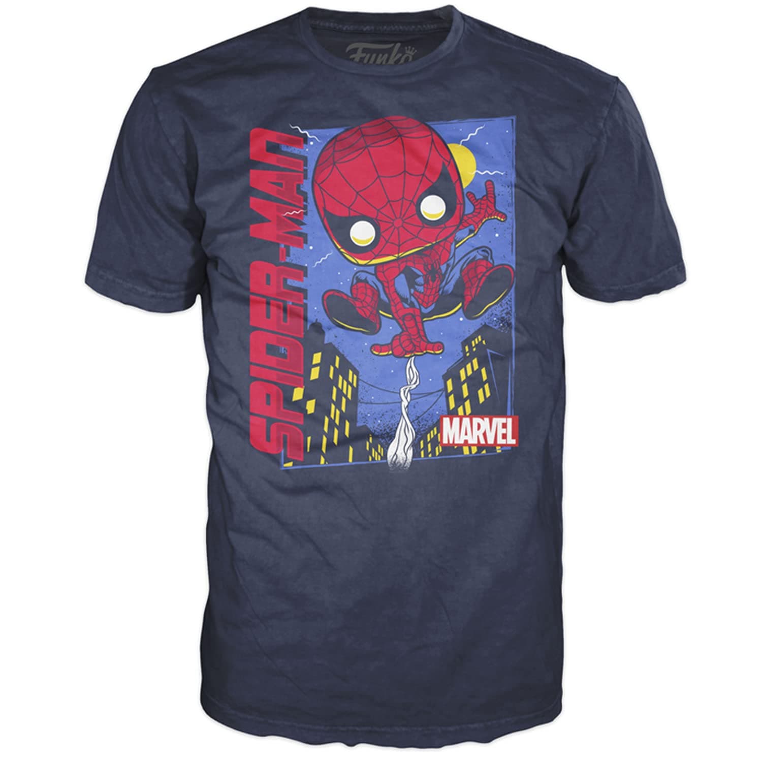 FunkoFunko Pop Tee! Marvel: Spider Web Fling (Unisex) - Medium