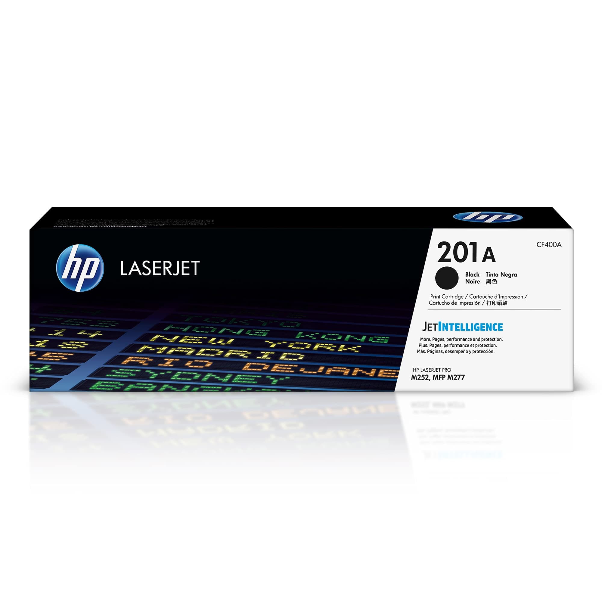 HP CF400A 201A Original LaserJet Toner Cartridge, Black, Single Pack