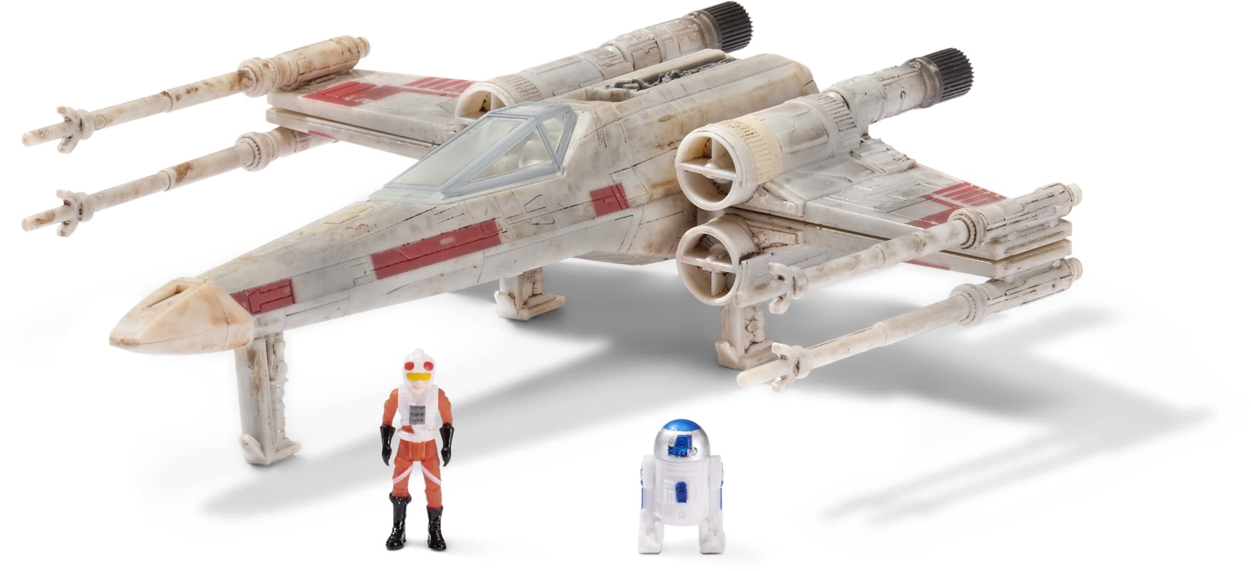 Star Wars Micro Galaxy Squadron Starfighter Class Luke Skywalker’S X-Wing - 5-Inch Vehicle with 1-Inch Luke Skywalker & R2-D2 Micro Figures
