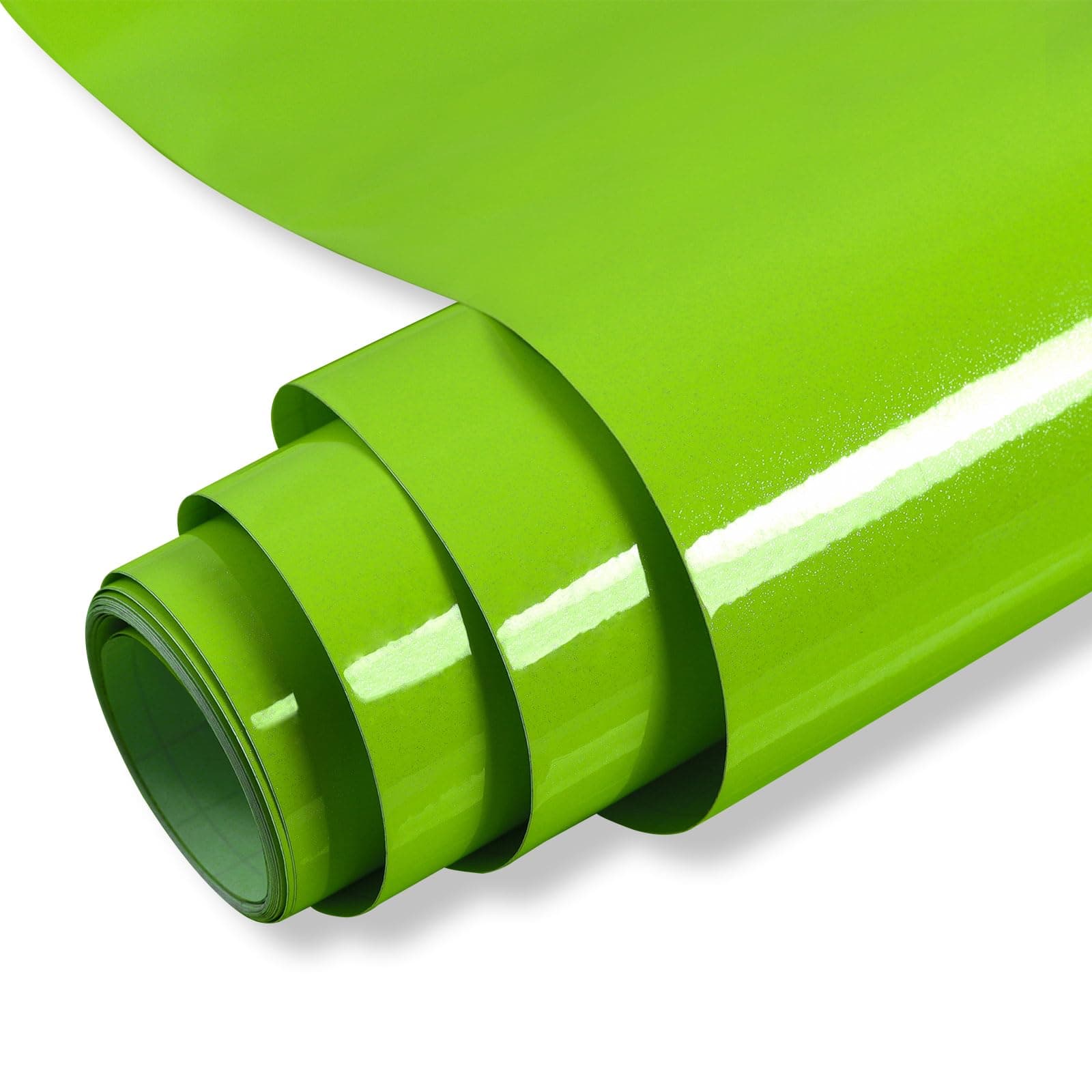 Hode Vinyl Wrap Dark Green Sticky Back Plastic Roll 60cmX5m, Green Glitter Effect Self Adhesive Wallpaper for Furniture Stickers, Peel and Stick Kitchen Bathroom Covering Contact Paper (High Gloss)