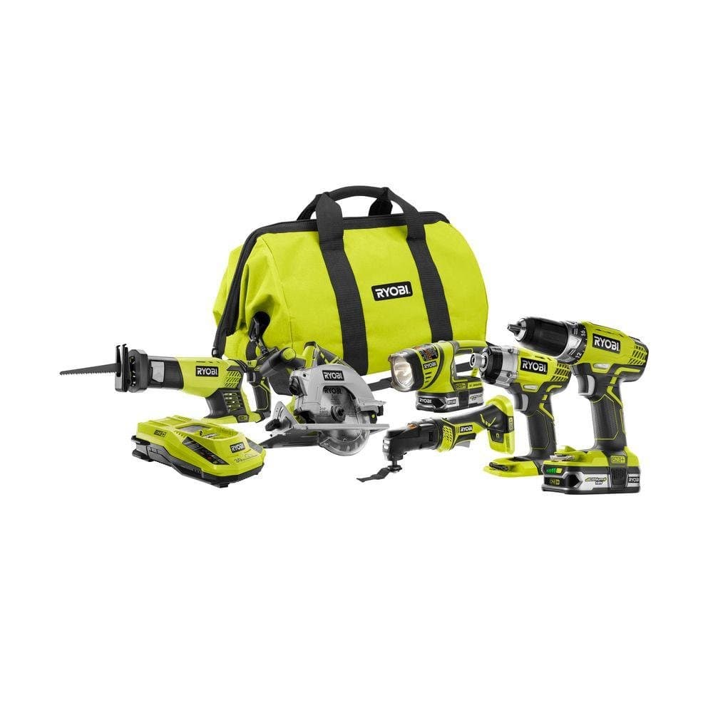 P884 18-Volt ONE+ Lithium-Ion Combo Kit (6-Tools)