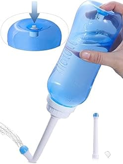 Peri Bottle for Postpartum - Portable Bidet 16.9 Oz Travel Bidet Bottle for Personal Hygiene Cleaning (Blue)