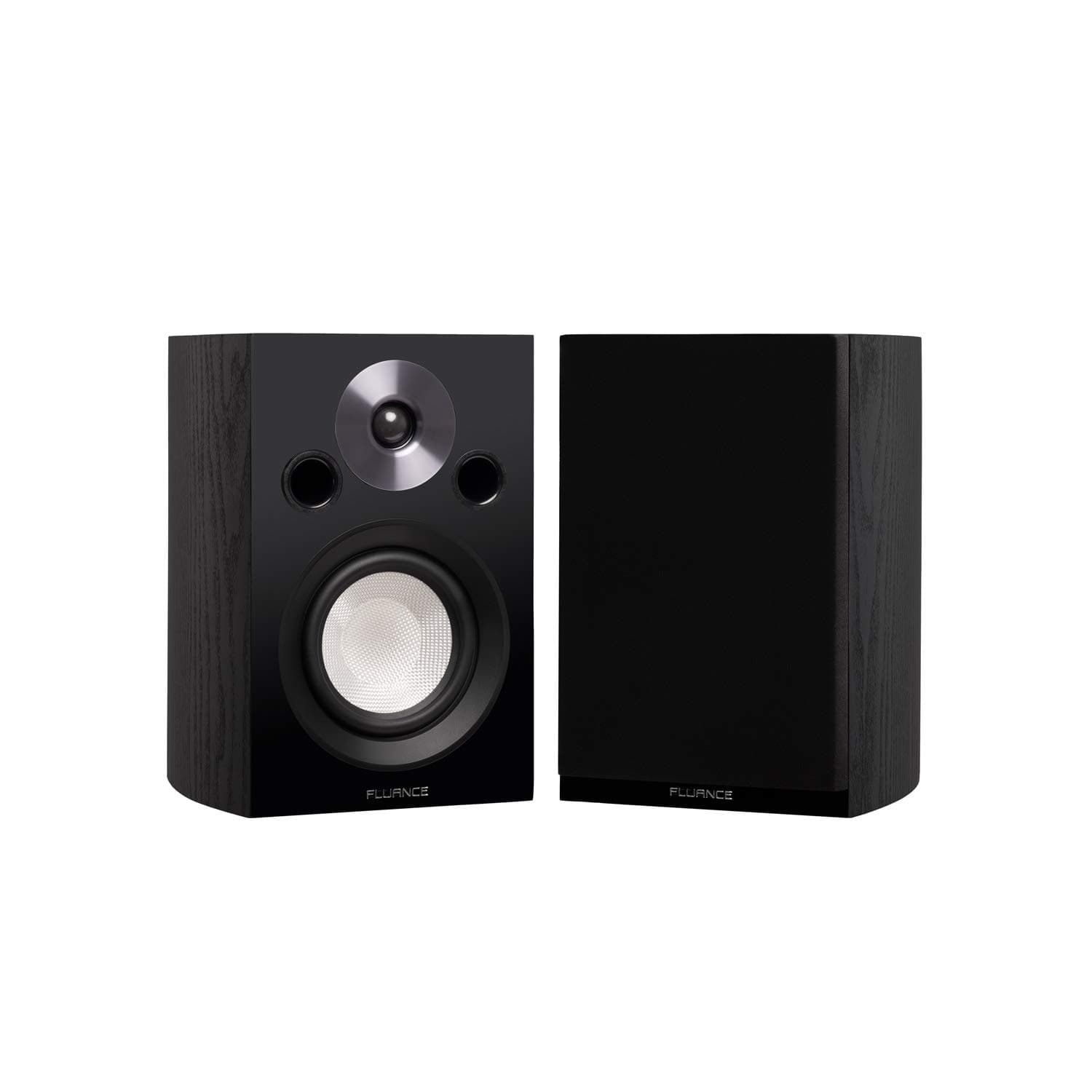 Reference High Performance 2-Way Bookshelf and Surround Sound Speakers for 2-Channel Stereo Listening or Home Theater System - Black Ash/Pair (XL8S)