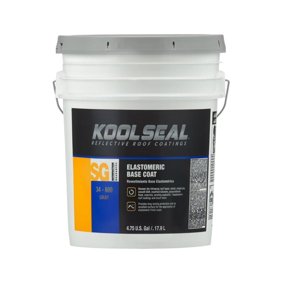 Kool Seal KS0034600-20 Elastomeric Base Coat, Gray, 5 Gallon