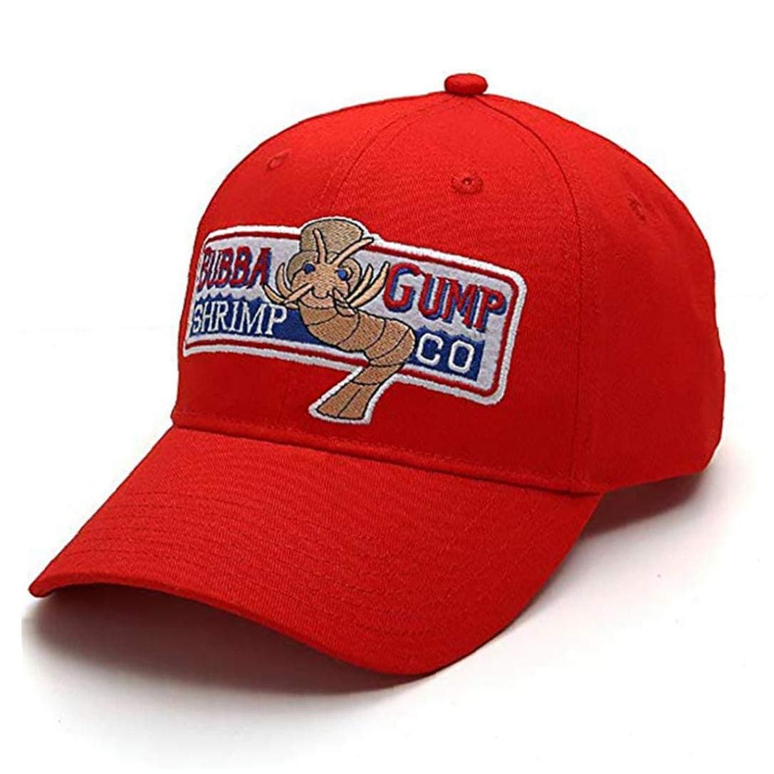 Zonfer Adjustable Bubba Gump Baseball Cap Shrimp Embroidered Snapback Running Hats