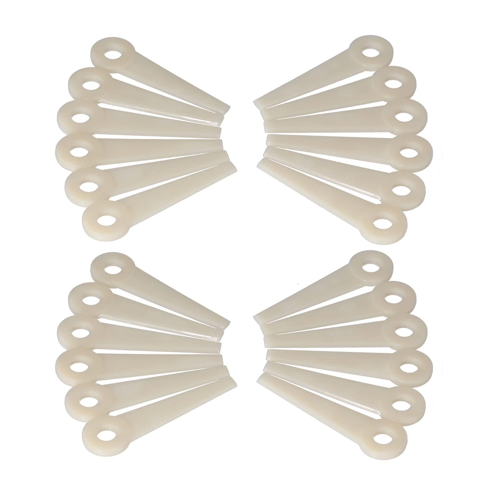 Otufan 24 Pack Replacement Plastic Blade, OEM 4111-007-1001 for Polycut Poly Cut