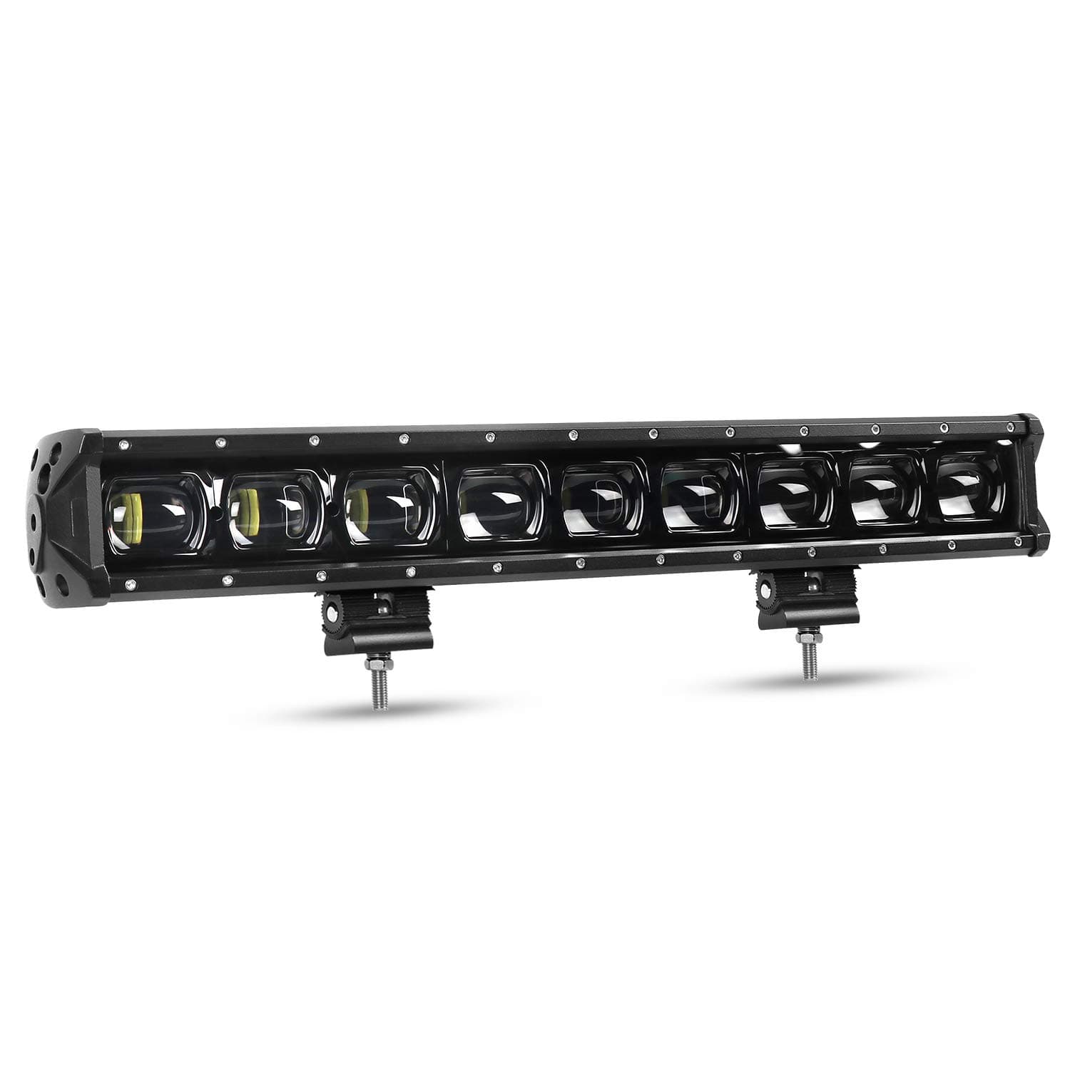 Aaiwa LED Light Bar, Single Row 9D Driving Light 90W Off Road Light, LED Work Light Bar for Truck UTV ATV SUV Jeep Boat Lights