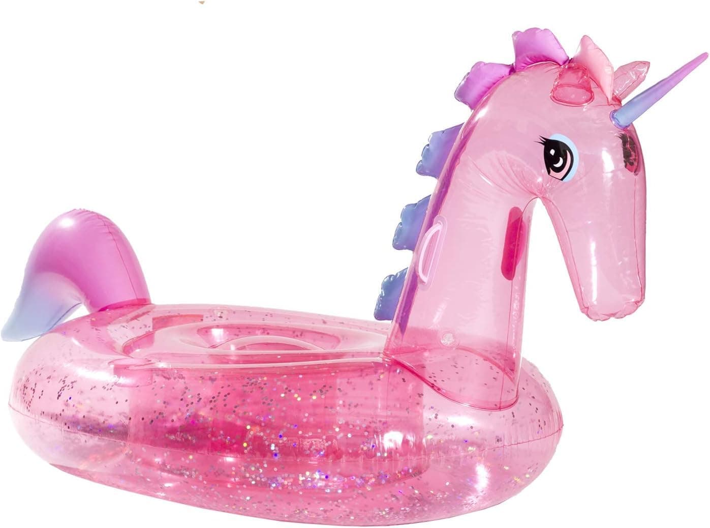 FUNBOY Giant Inflatable Glitter Unicorn, Luxury Float for Summer Pool Parties and Entertainment