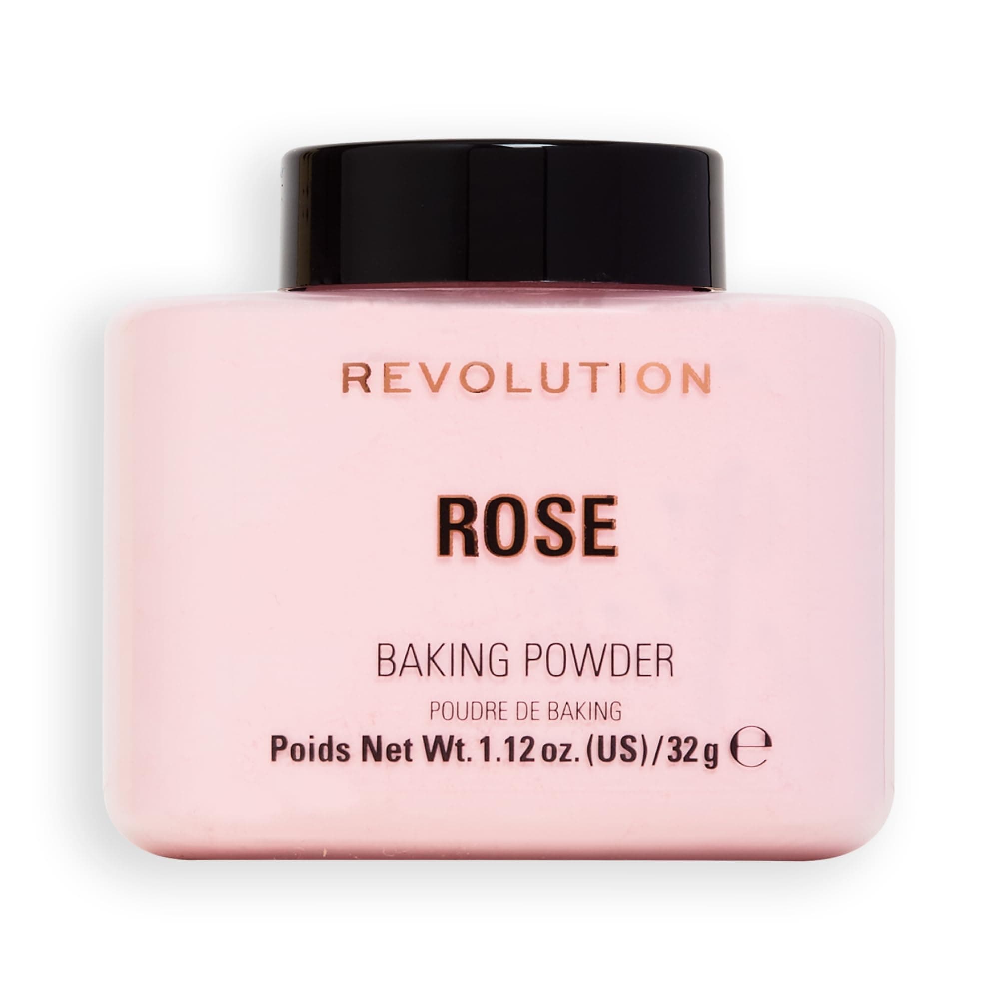 Revolution Beauty London, Loose Baking Powder, Makeup Setting Powder, Long-Lasting Coverage, Mattifies & Reduces Shine, Rose, 1.12 oz