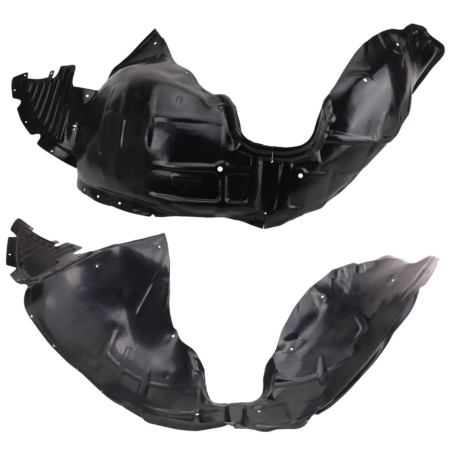 TRQ Front Driver and Passenger Side Inner Fender Liner Set Compatible with 2014-2020 Chevrolet Impala