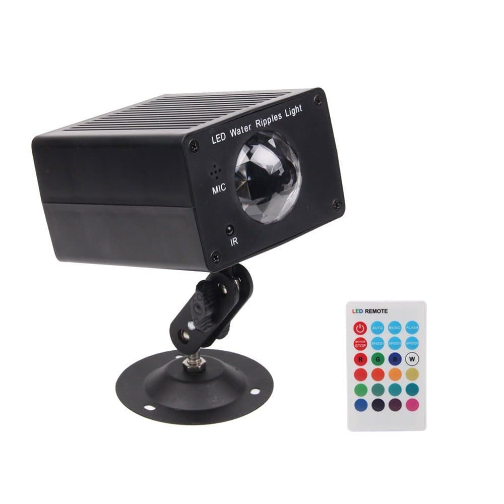 StarLight Water Ripple Effect Light Projector with 16 Colors, 3 Modes, 3 Speeds, & Remote Control(Black)