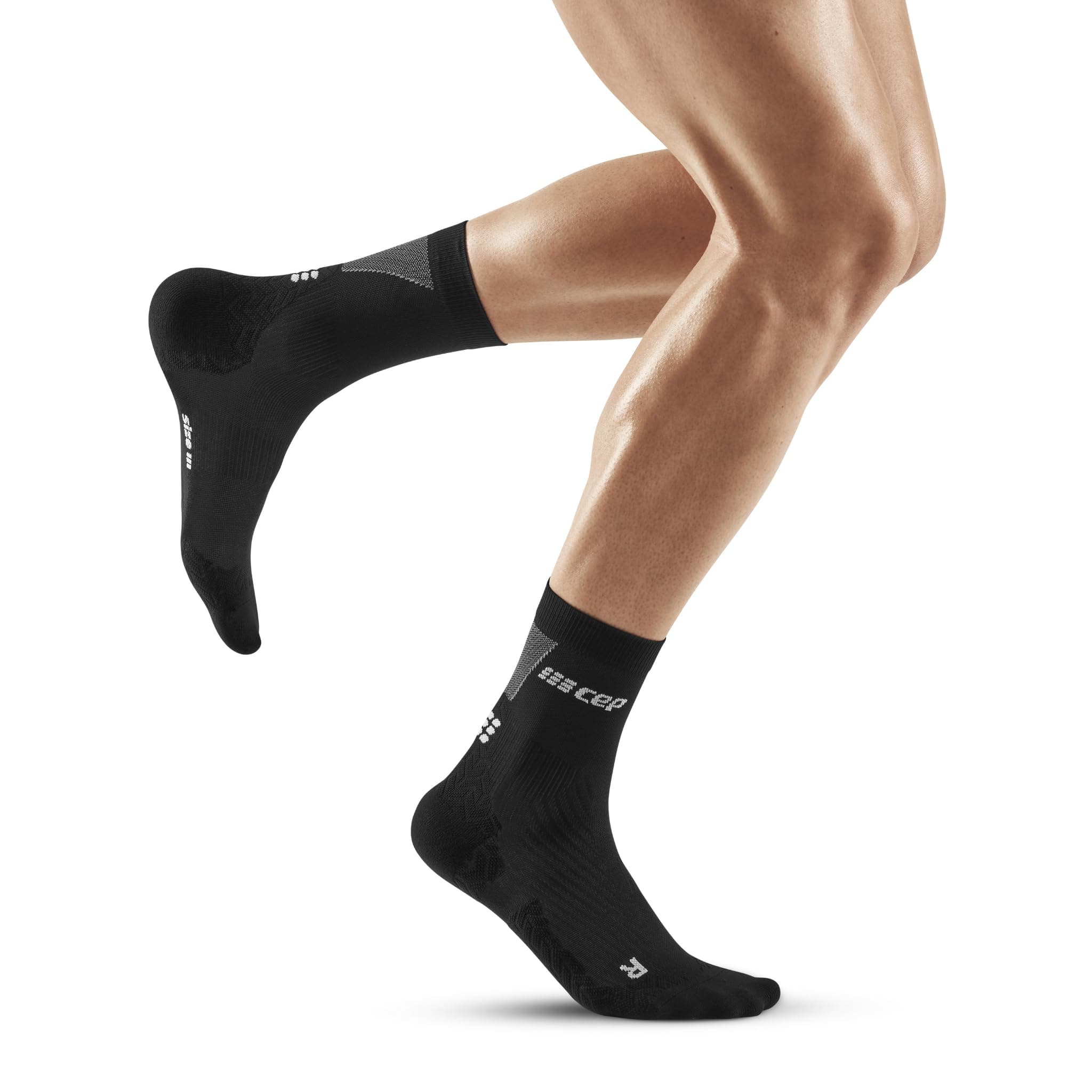 2024 Ultralight Mid Cut Compression Socks for Men - Breathable, Lightweight Performance Running Crew Socks