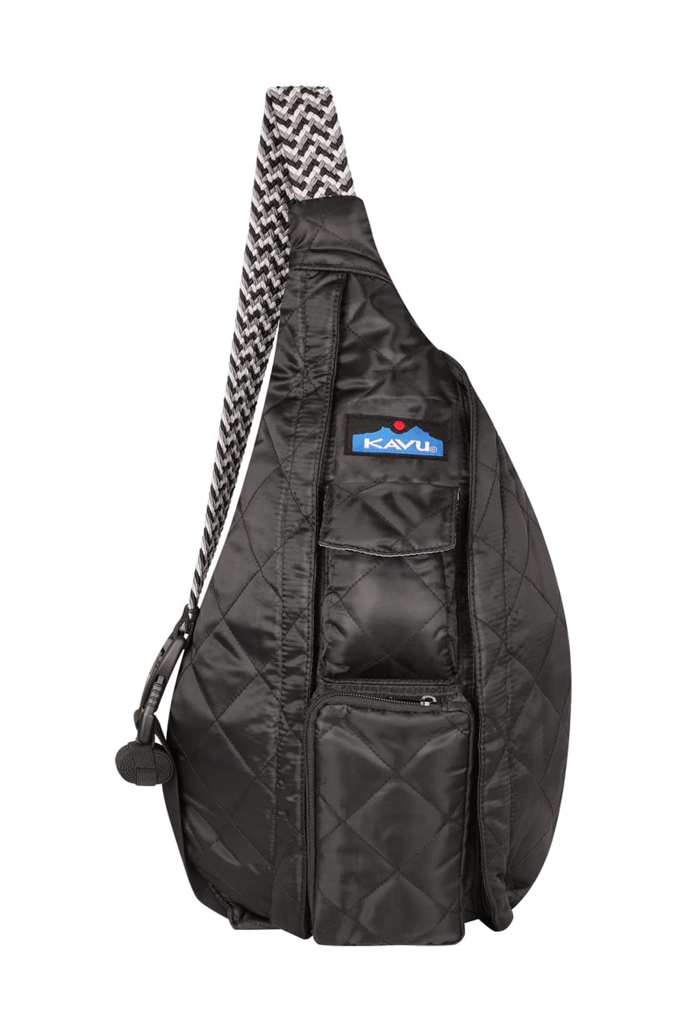 Original Rope Puff Diamond Quilted Mini Sling Pack, Black